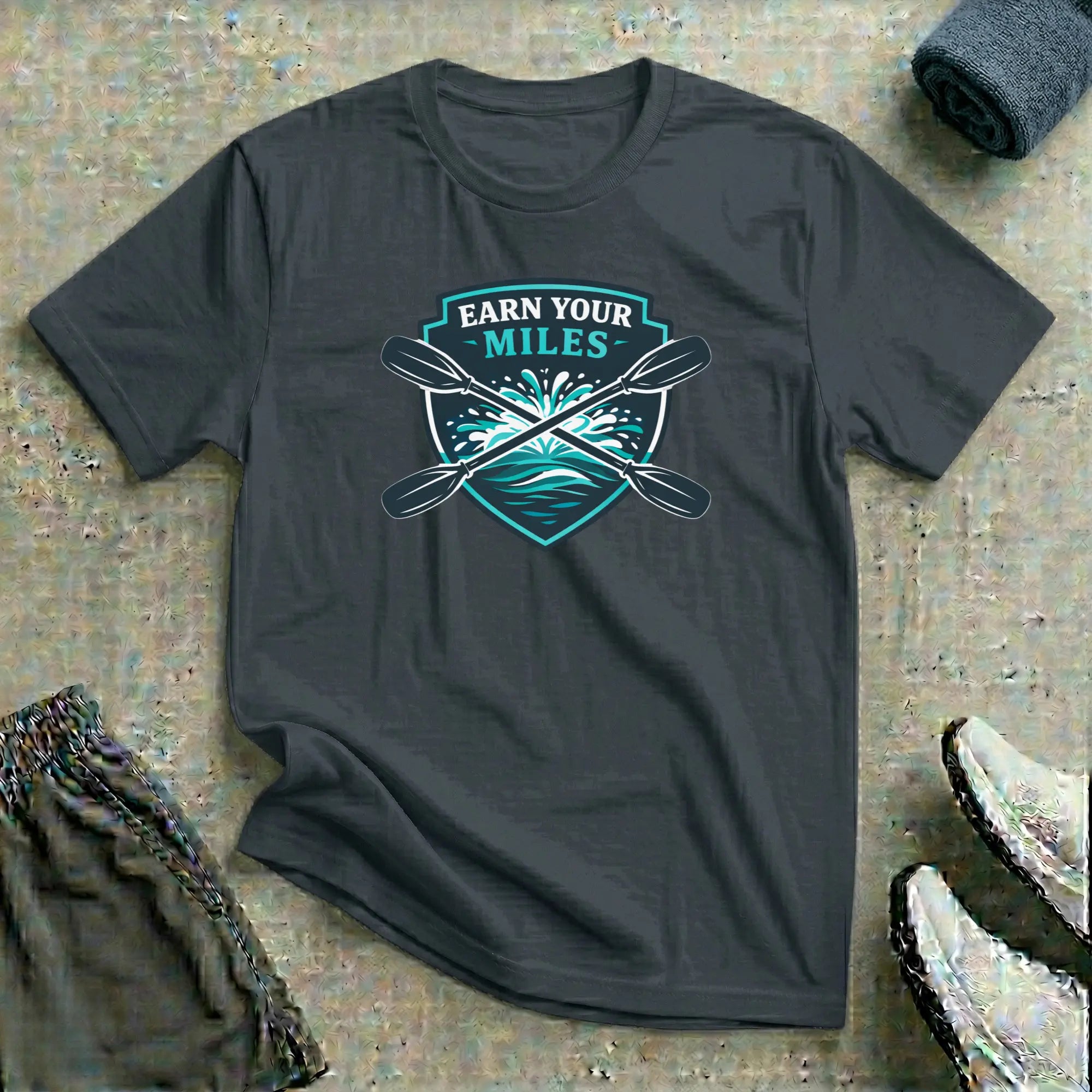 Earn Your Miles - Kayak T-Shirt - LH Printify