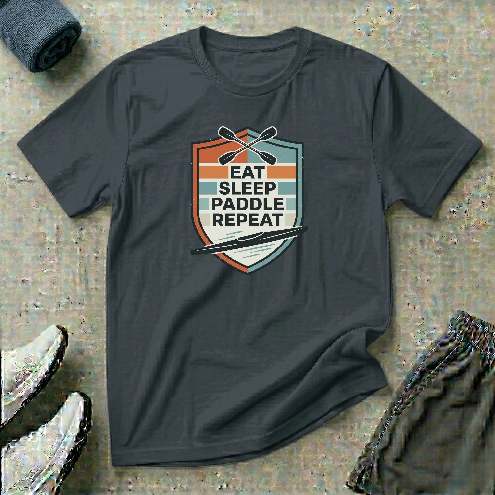 Eat Sleep Paddle Repeat | K1 Kayak T-Shirt Printify