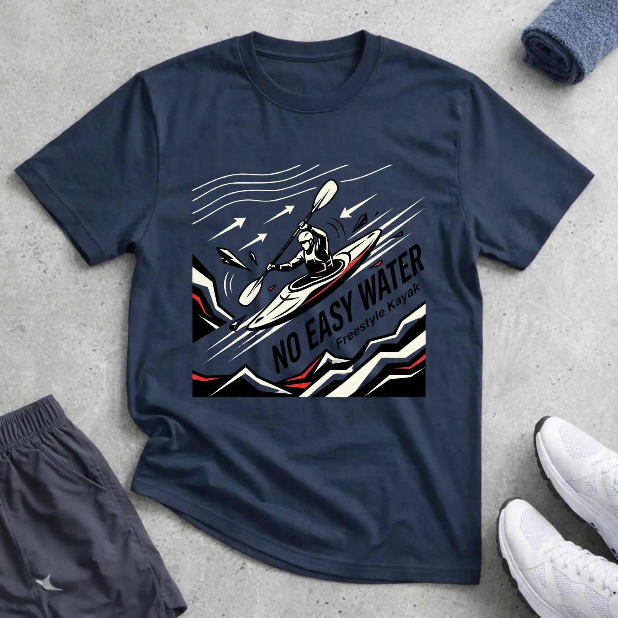 Flow No Easy Water Tee Printify