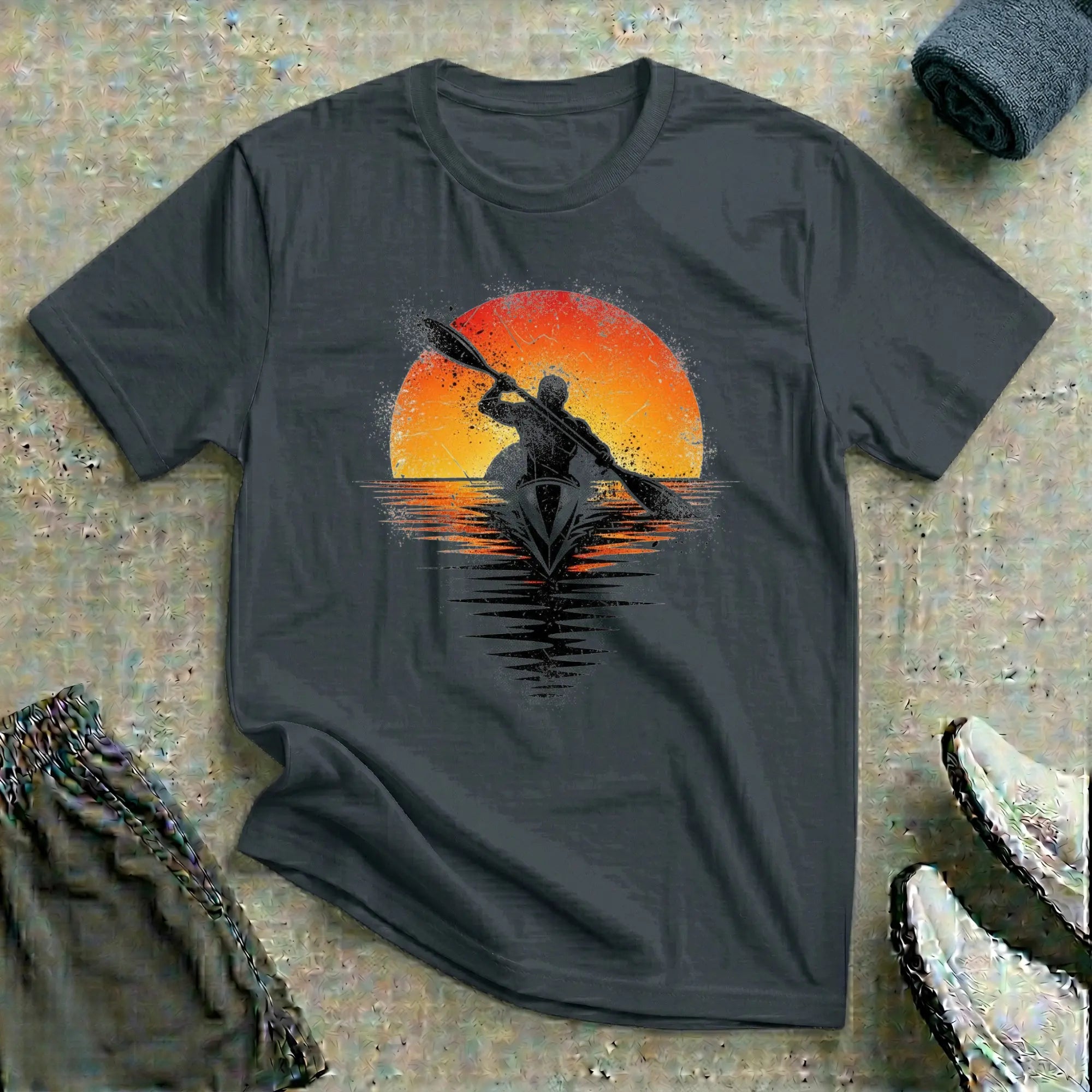 Grunge Sunset Really Relaxed T-Shirt Printify