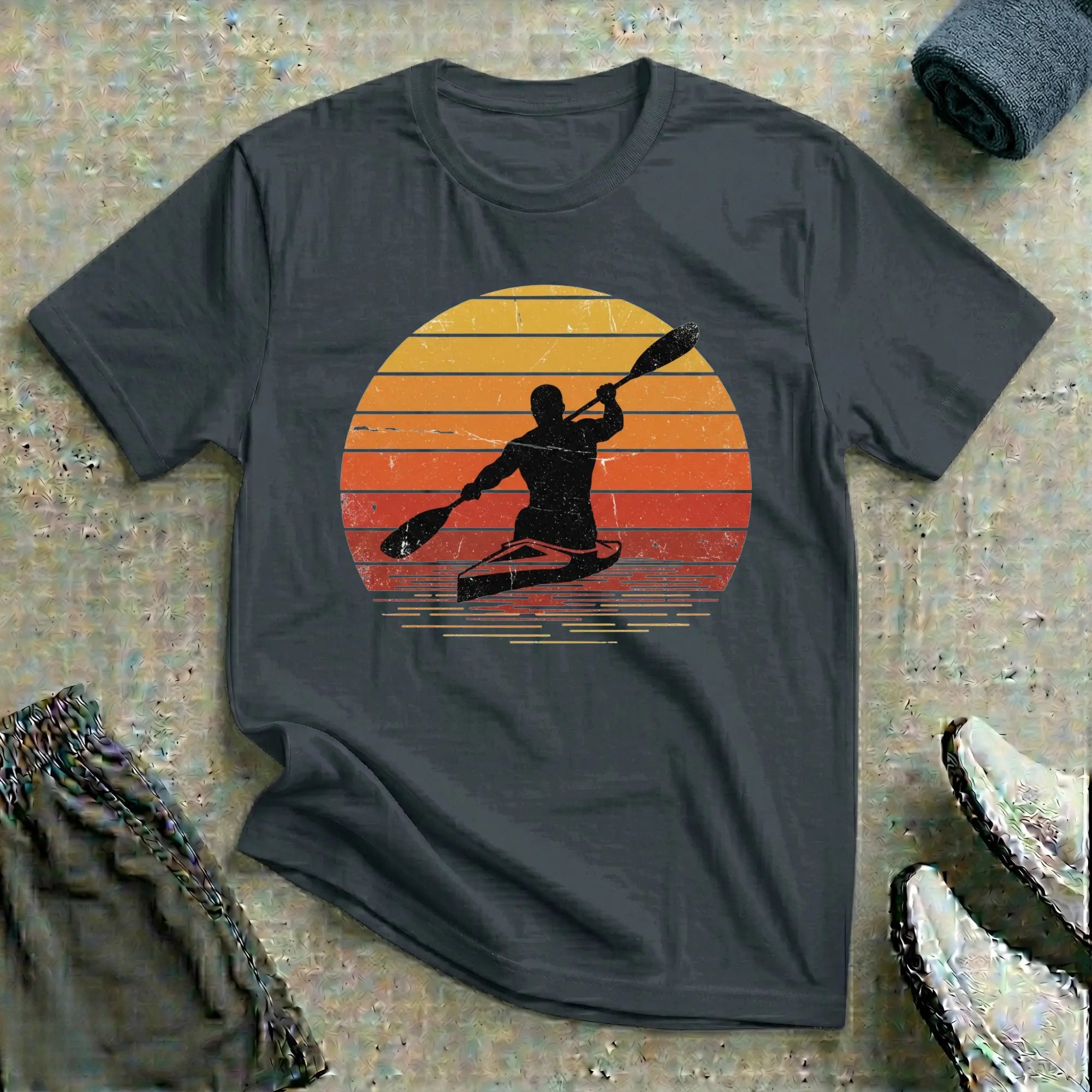 Retro Sunset. Relaxed T-Shirt Printify