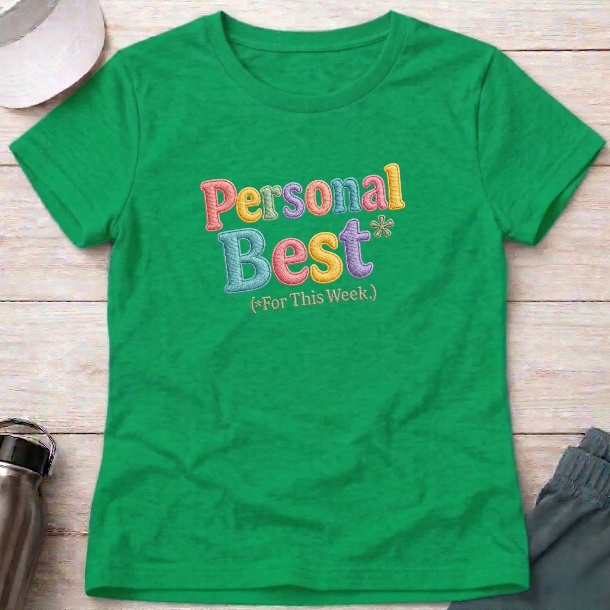 Irish Green Personal Best* fitted tee — funny racing paddler gift — Vector Paddle