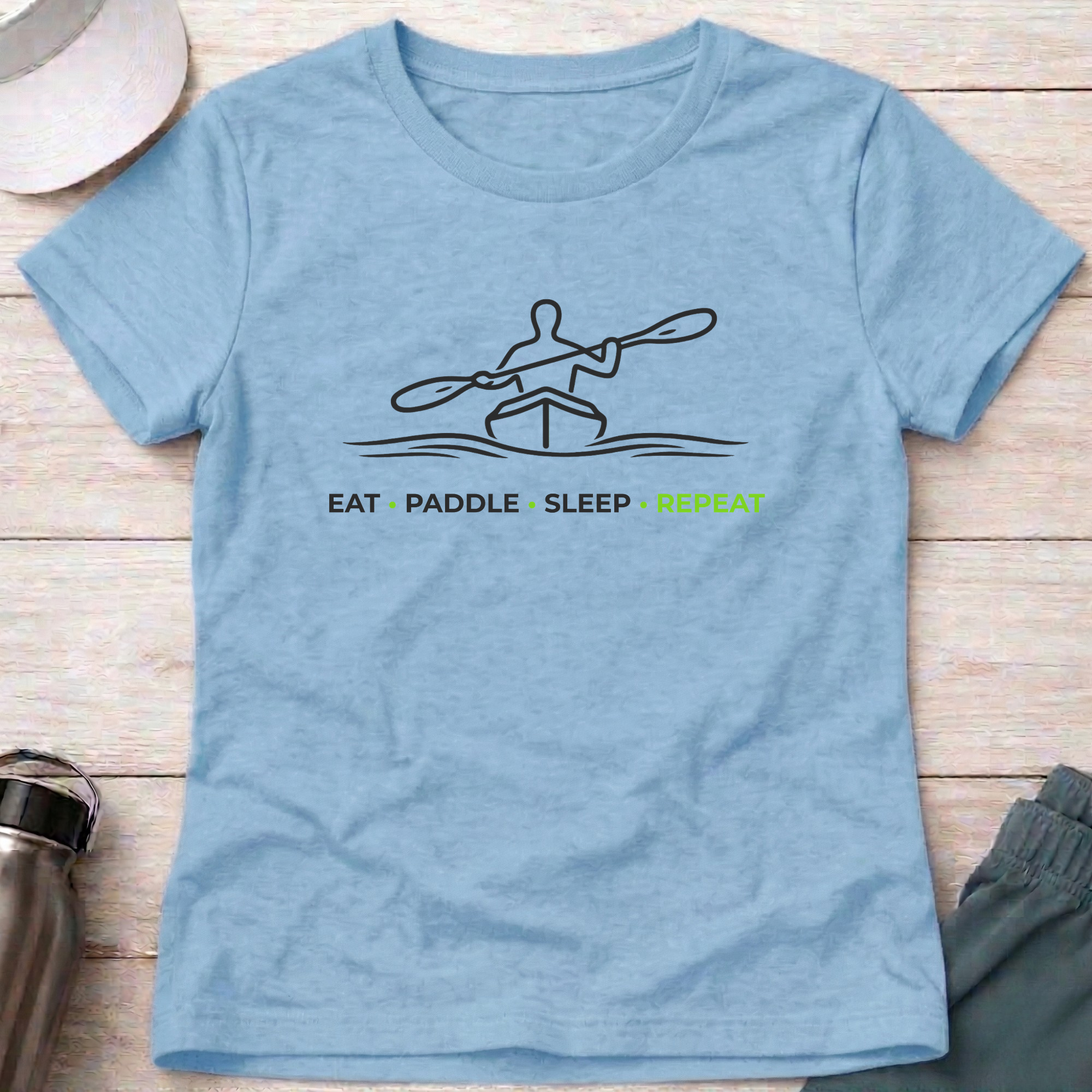 Drift Eat Paddle Sleep Repeat - Fitted Tee 