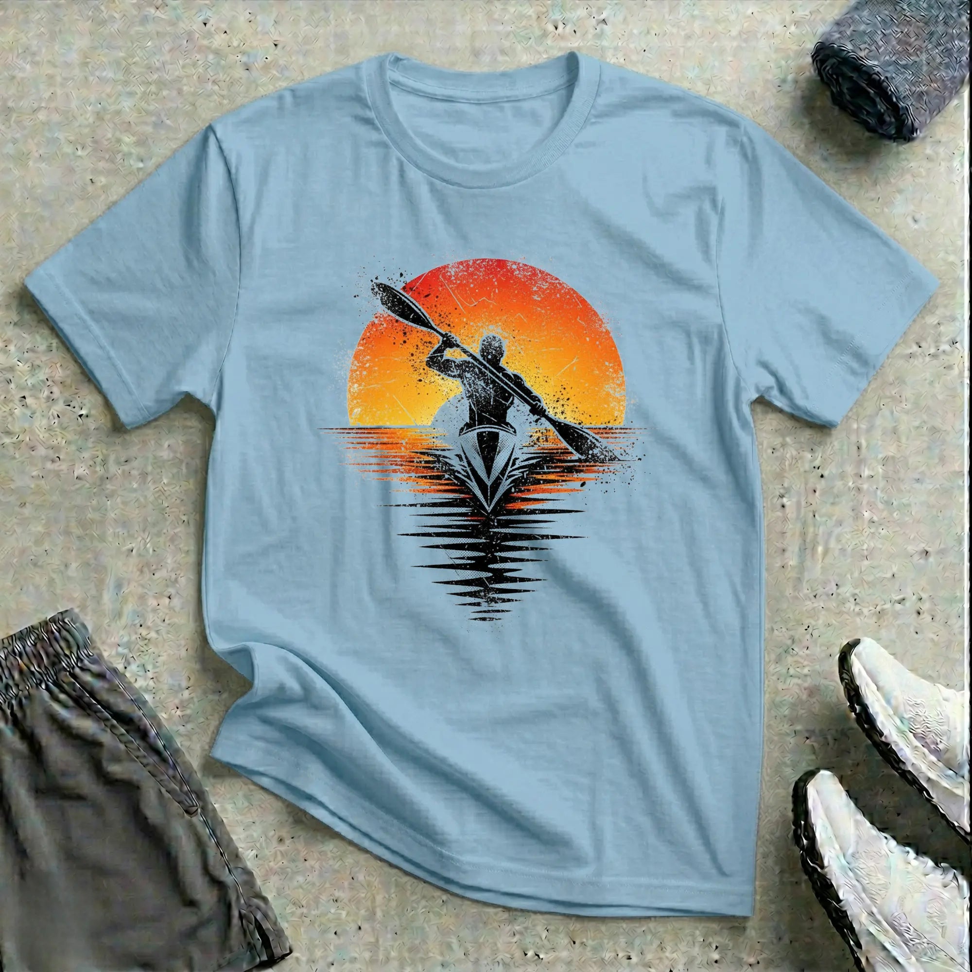 Grunge Sunset Really Relaxed T-Shirt Printify