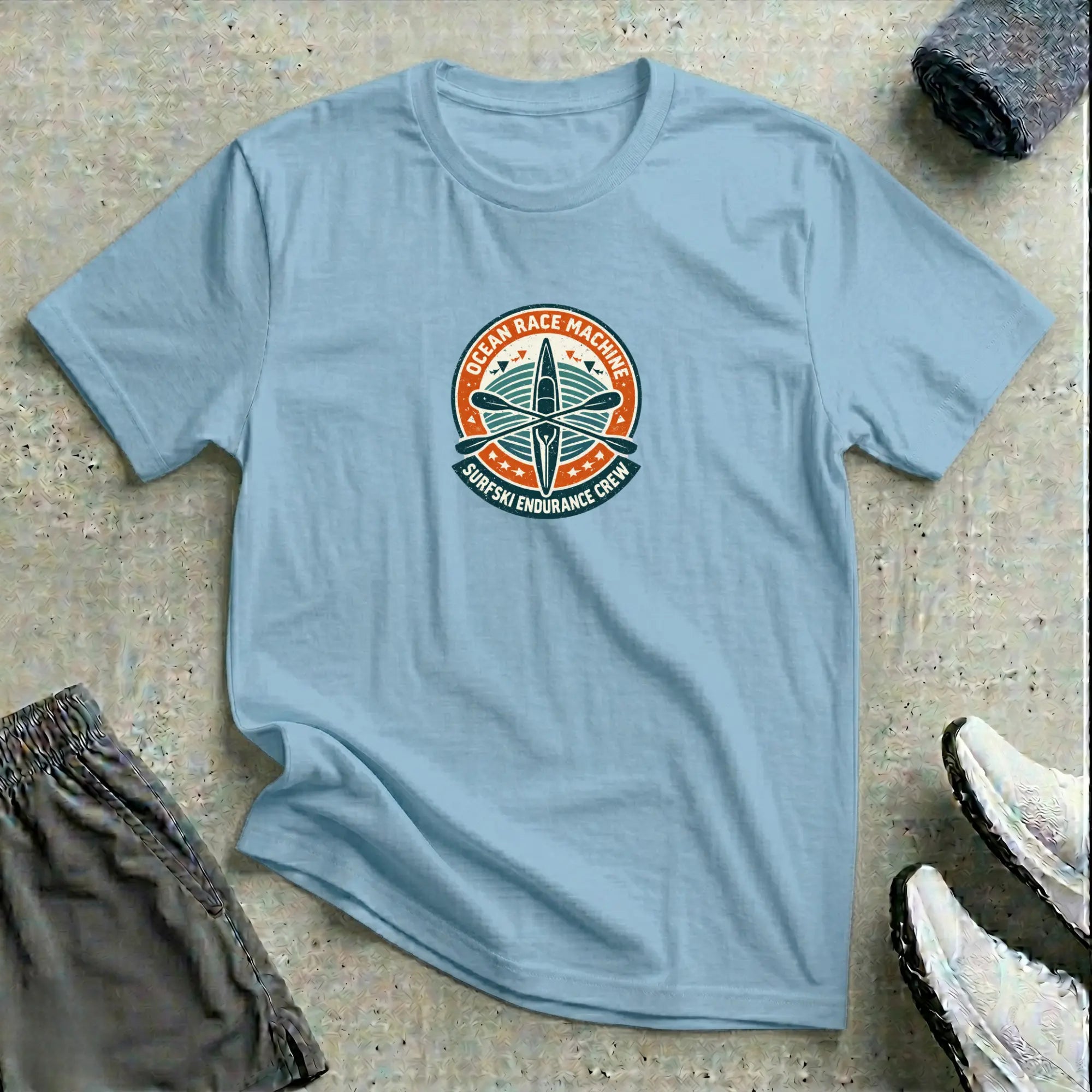 Ocean Race Machine. Surfski Crew T-Shirt Printify
