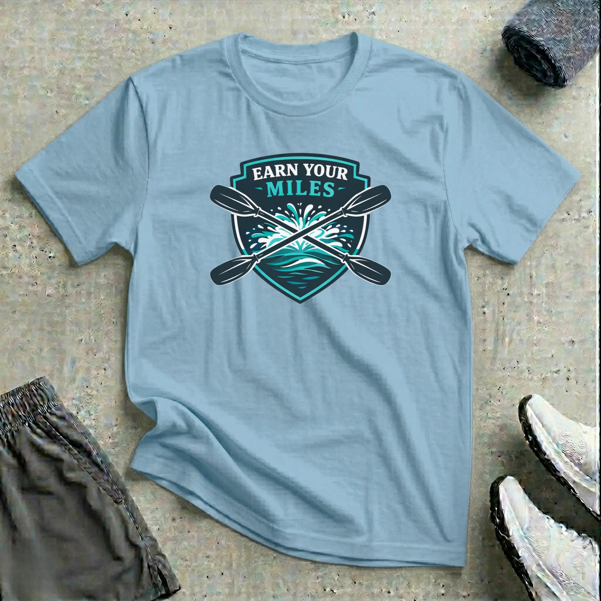 Earn Your Miles - Kayak T-Shirt - LH Printify