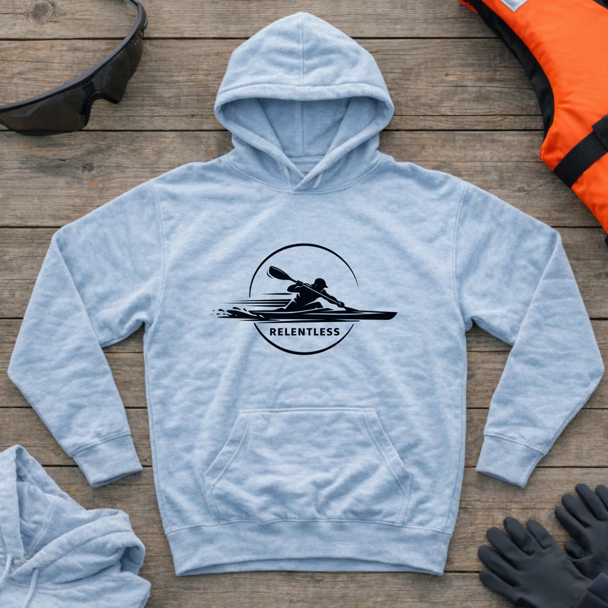 Hoodie - "Relentless" | Kayak Sprint Printify
