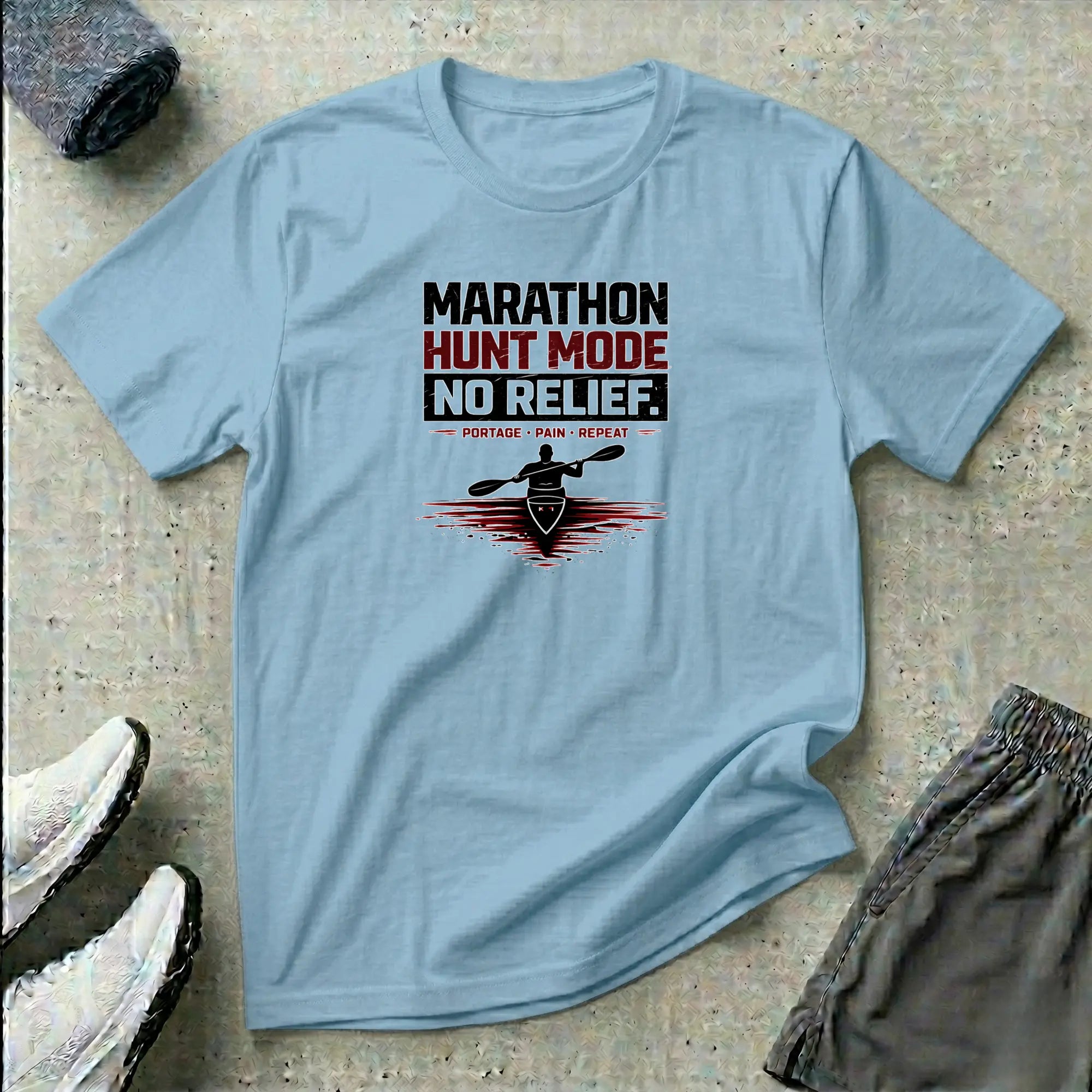 Marathon - Hunt Mode - No Relief. Kayak T-shirt Printify