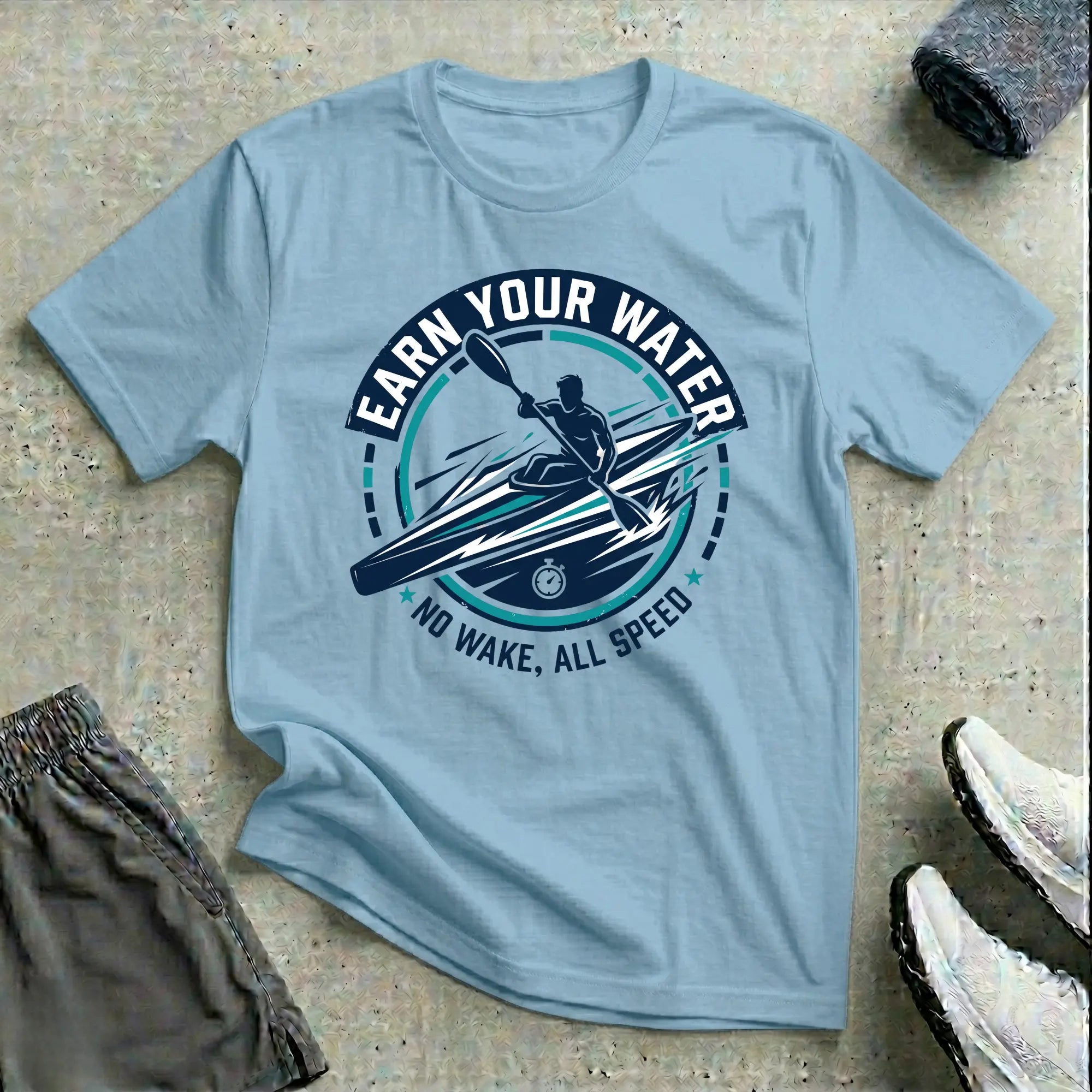 Earn Your Water. Racing T-Shirt Printify