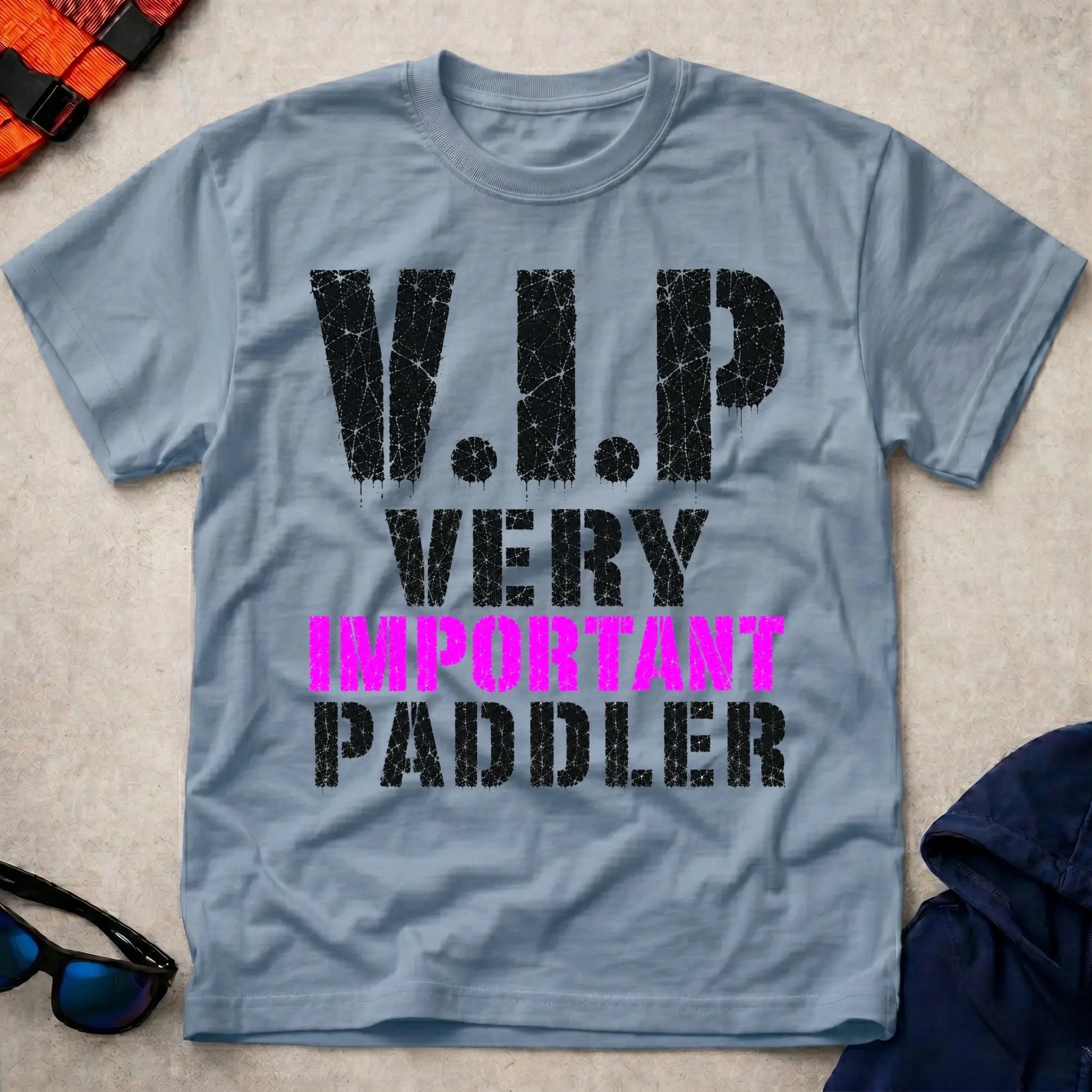 Light Blue V.I.P. tee — funny paddling gift — Vector Paddle