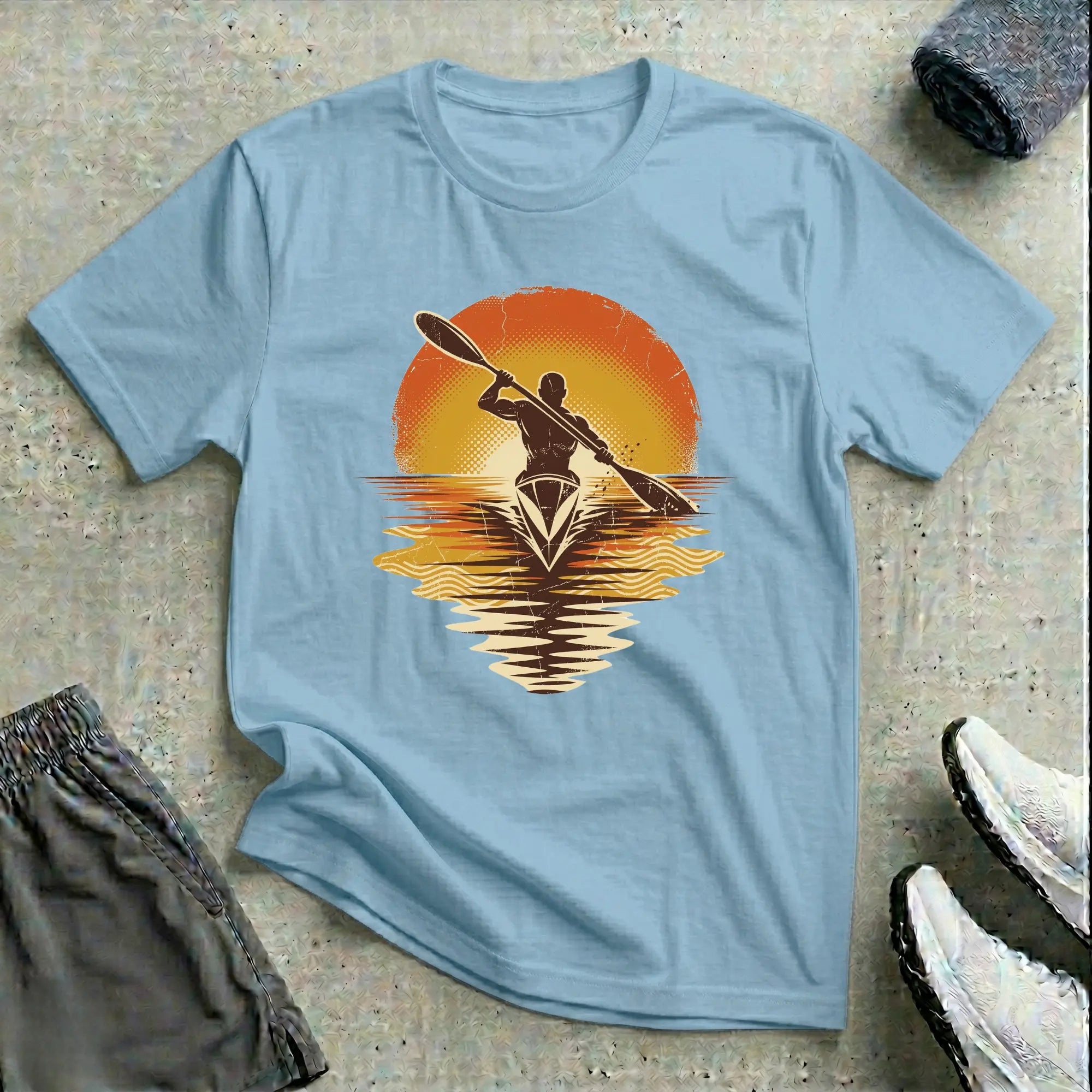 Retro Sunset Really Relaxed T-Shirt Printify