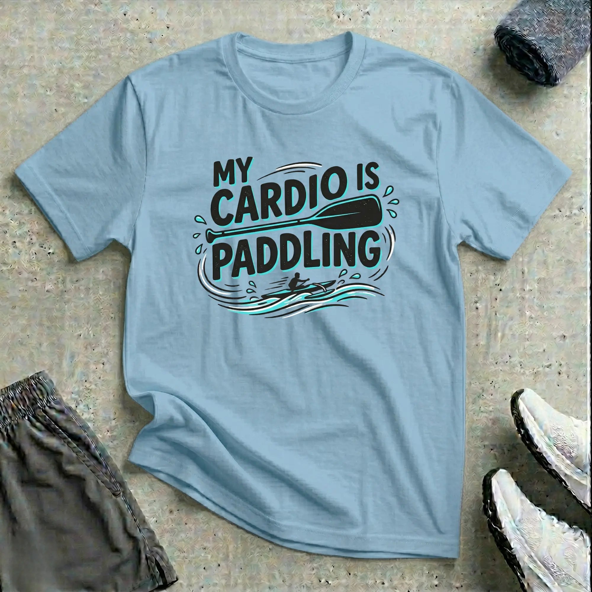 My Cardio Is Paddling. Va'a T-Shirt - LH Printify