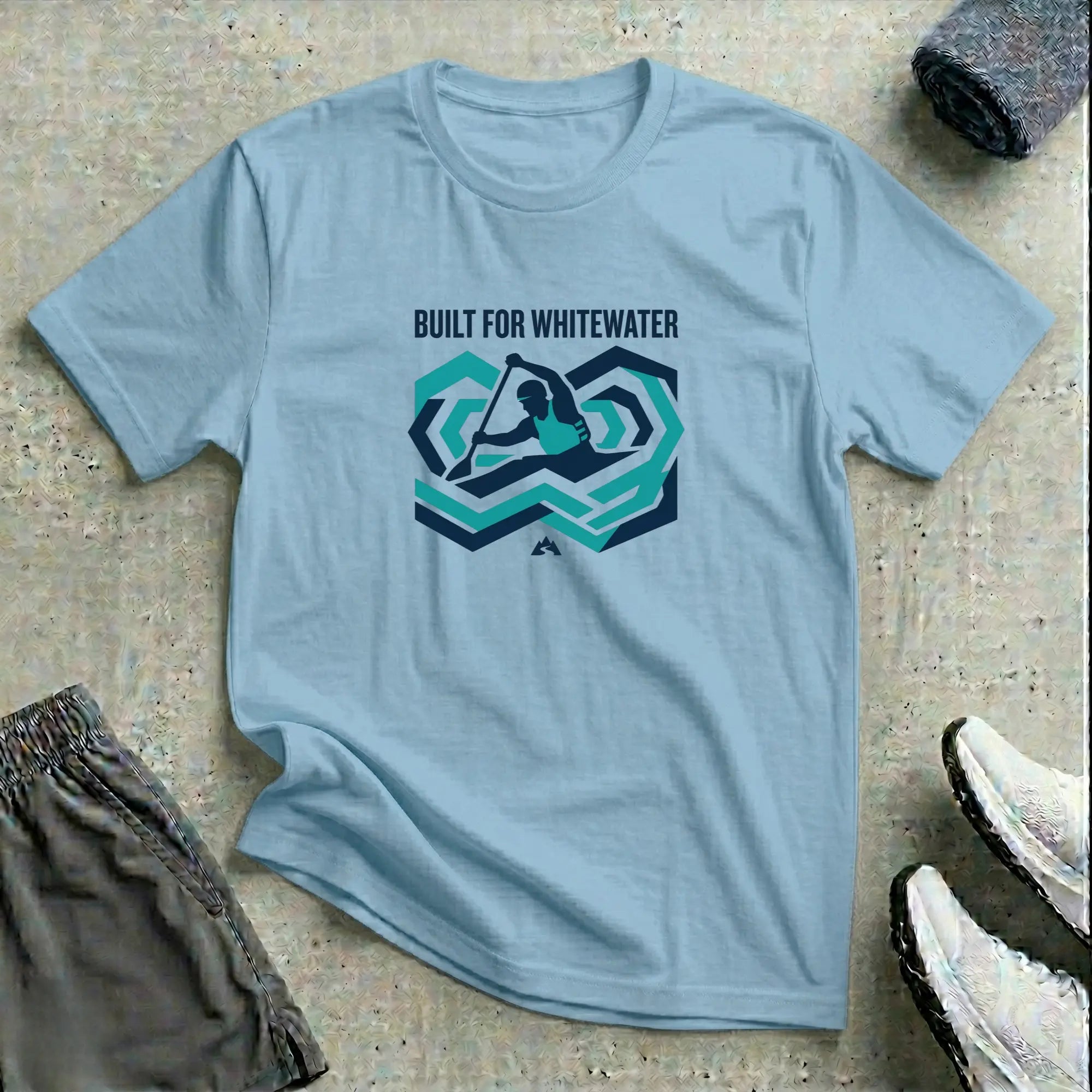 Built for Whitewater. Slalom Kayak Cross T-Shirt Printify
