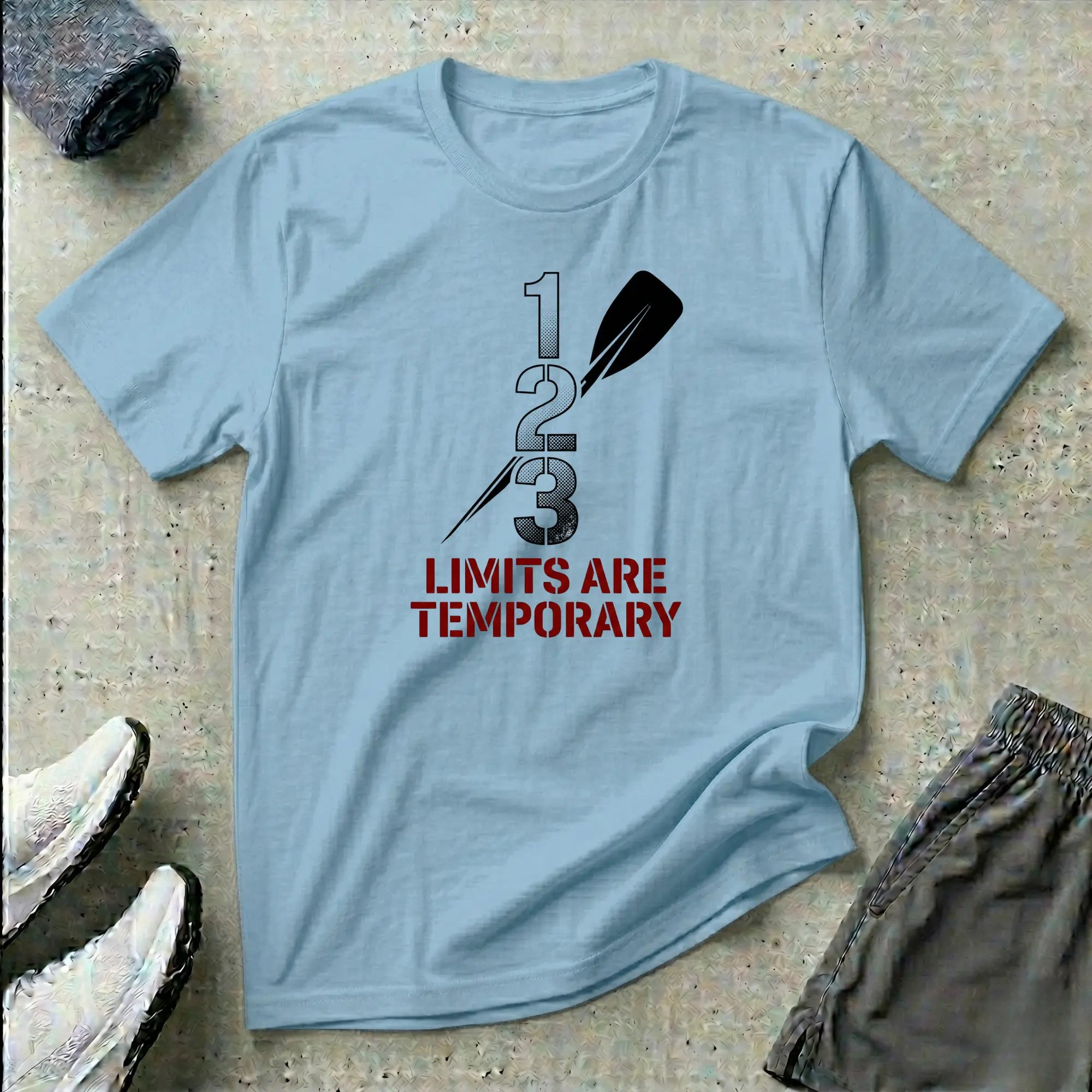 Paracanoe. 1 2 3 Limits Are Temporary. T-Shirt Printify