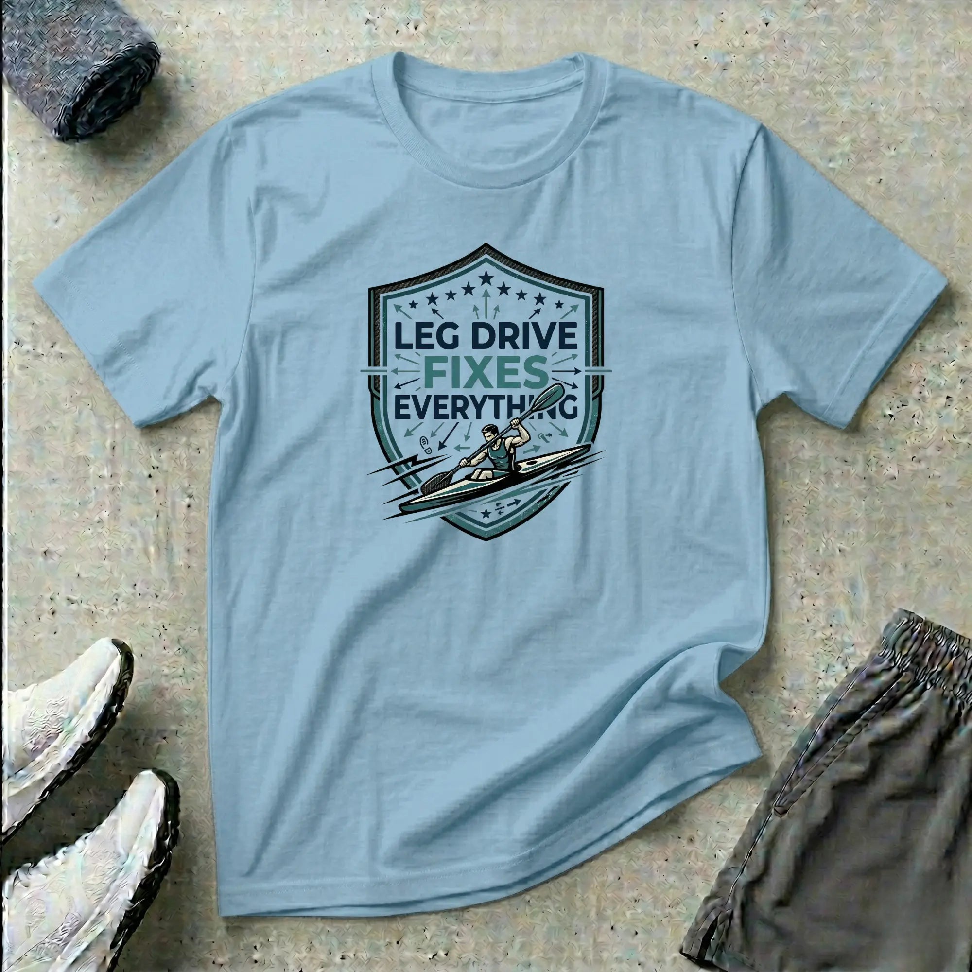 Leg Drive Fixes Everything. Kayak Sprint Marathon T-Shirt Printify