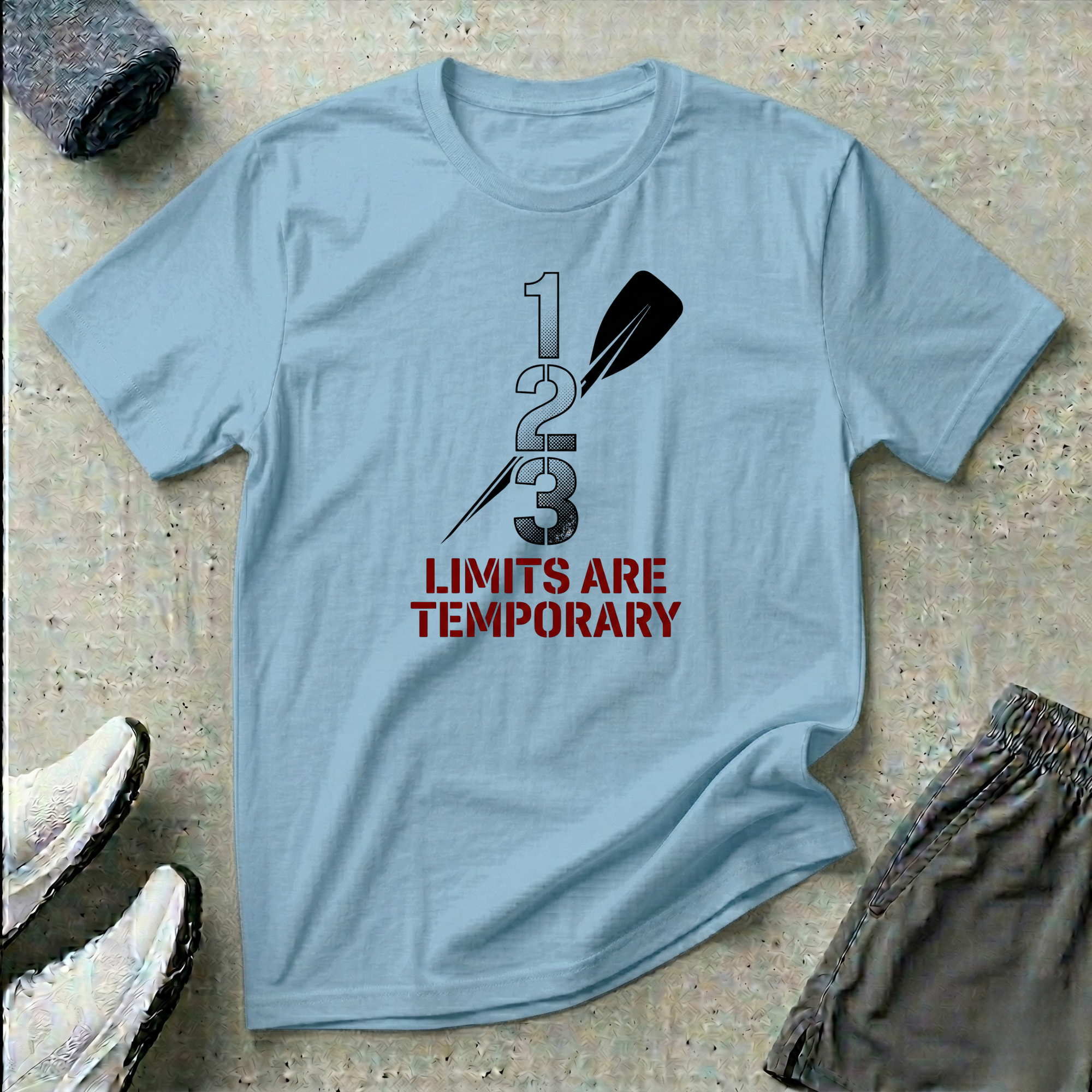 1 2 3 Limits Are Temporary. Paracanoe T-Shirt
