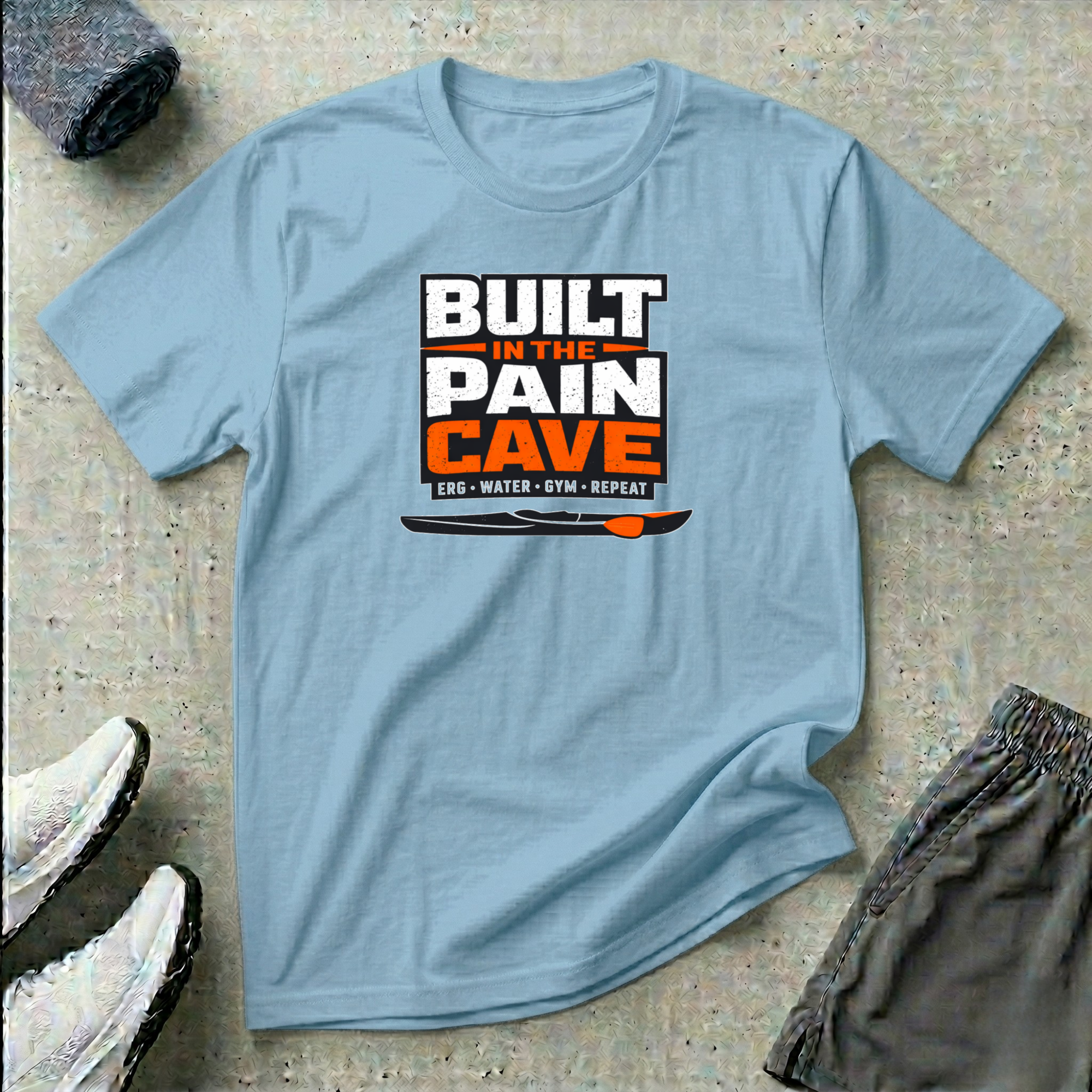 Built In The Pain Cave. Kayak Canoe T-Shirt