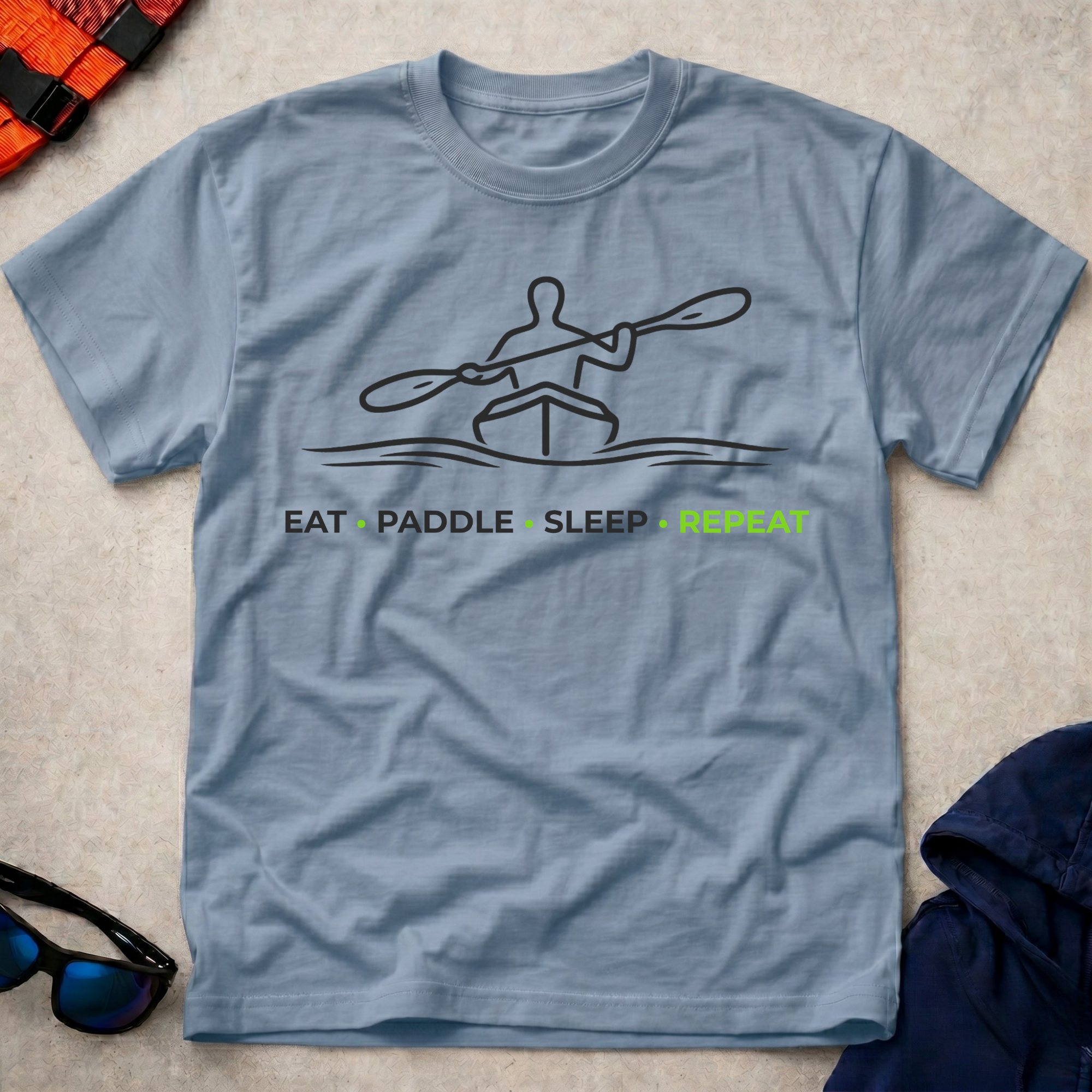 Drift Eat Paddle Sleep Repeat Tee 