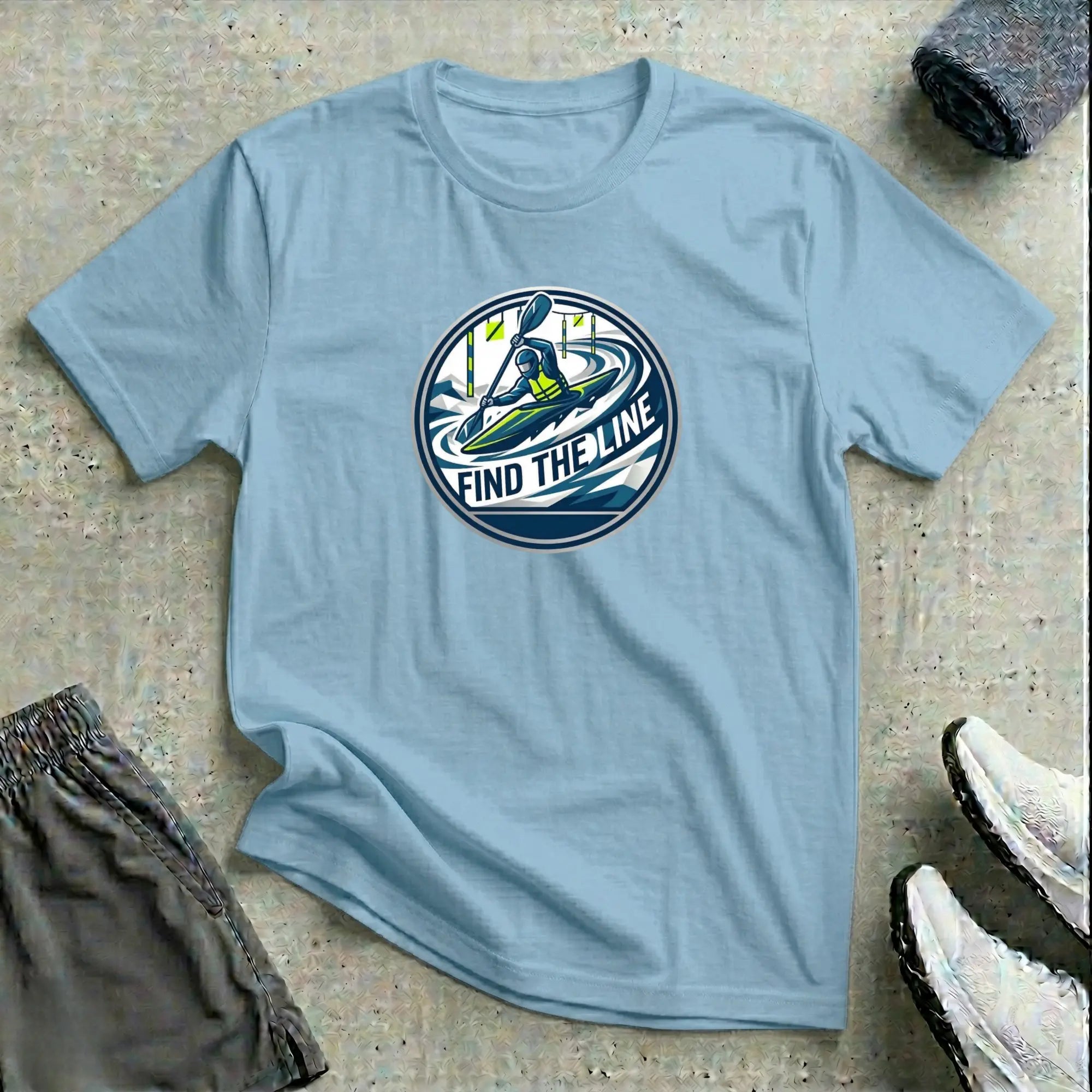 Slalom. Find The Line. Kayak Cross T-Shirt Printify