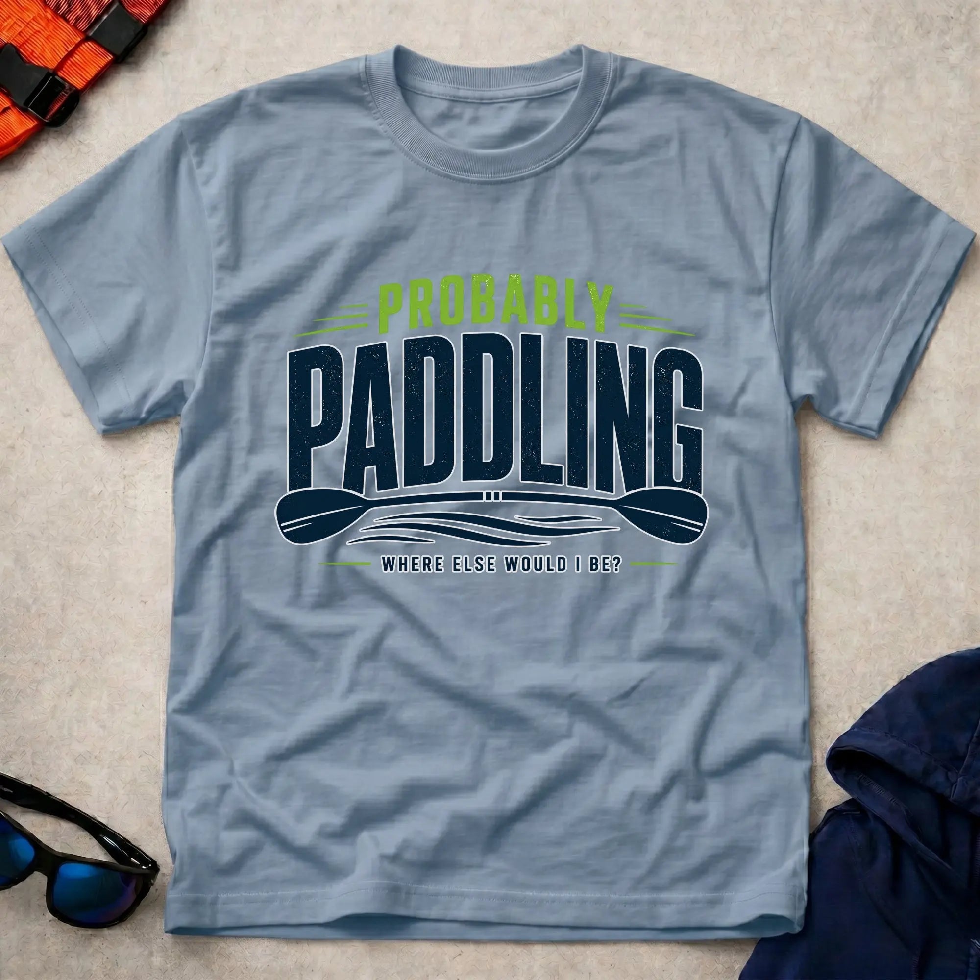 Light Blue Probably Paddling t-shirt – Vector Paddle
