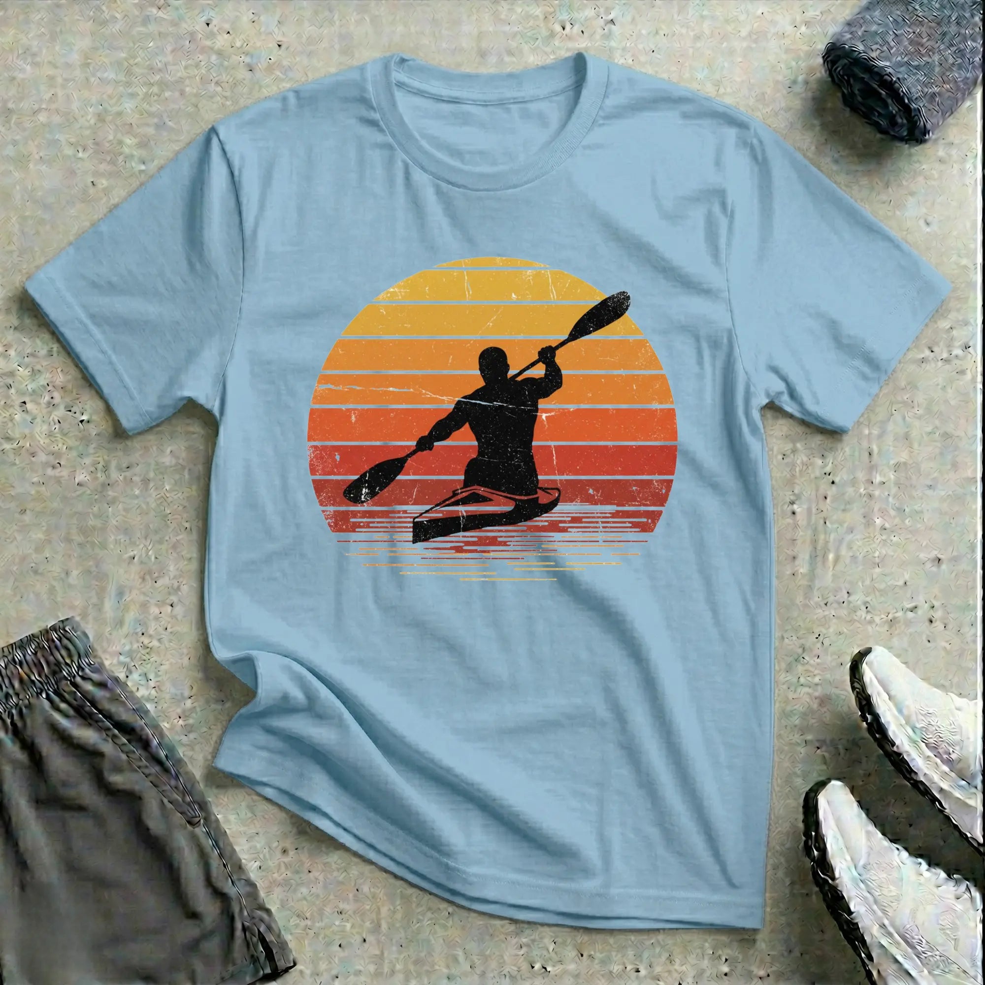Retro Sunset. Relaxed T-Shirt Printify