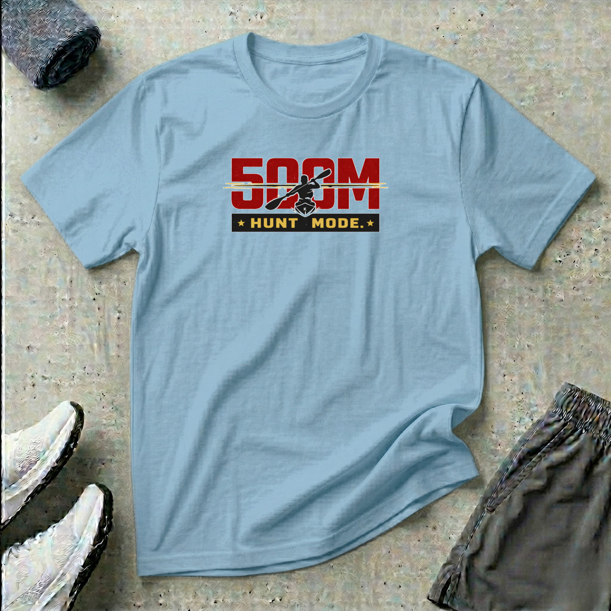 500m Hunt Mode. Kayak Sprint T-Shirt