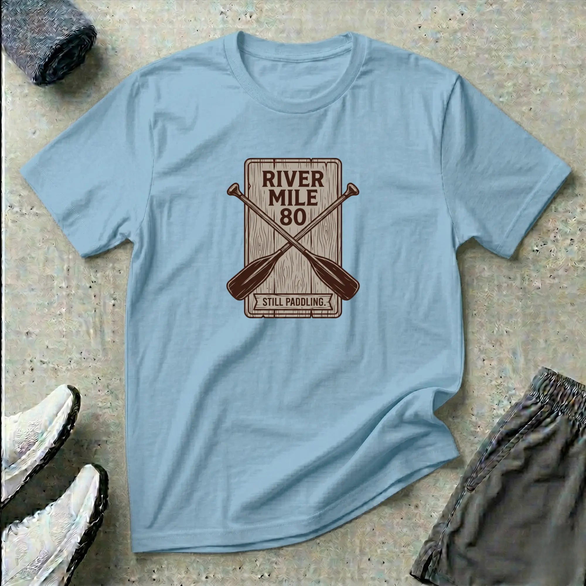 River Mile 80 - Still Paddling. Canoe T-Shirt Printify