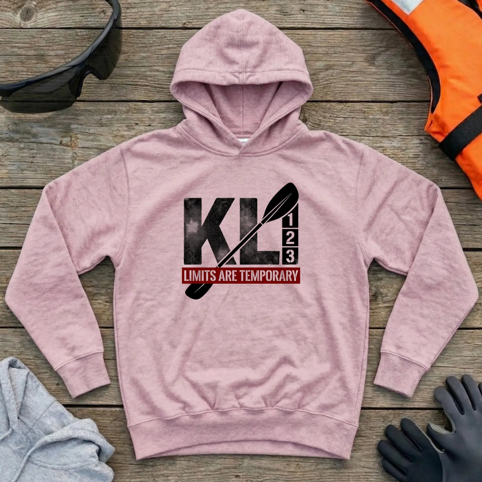 Hoodie - "KL1 2 3 Limits Are Temporary" - Paracanoe Va'a Printify