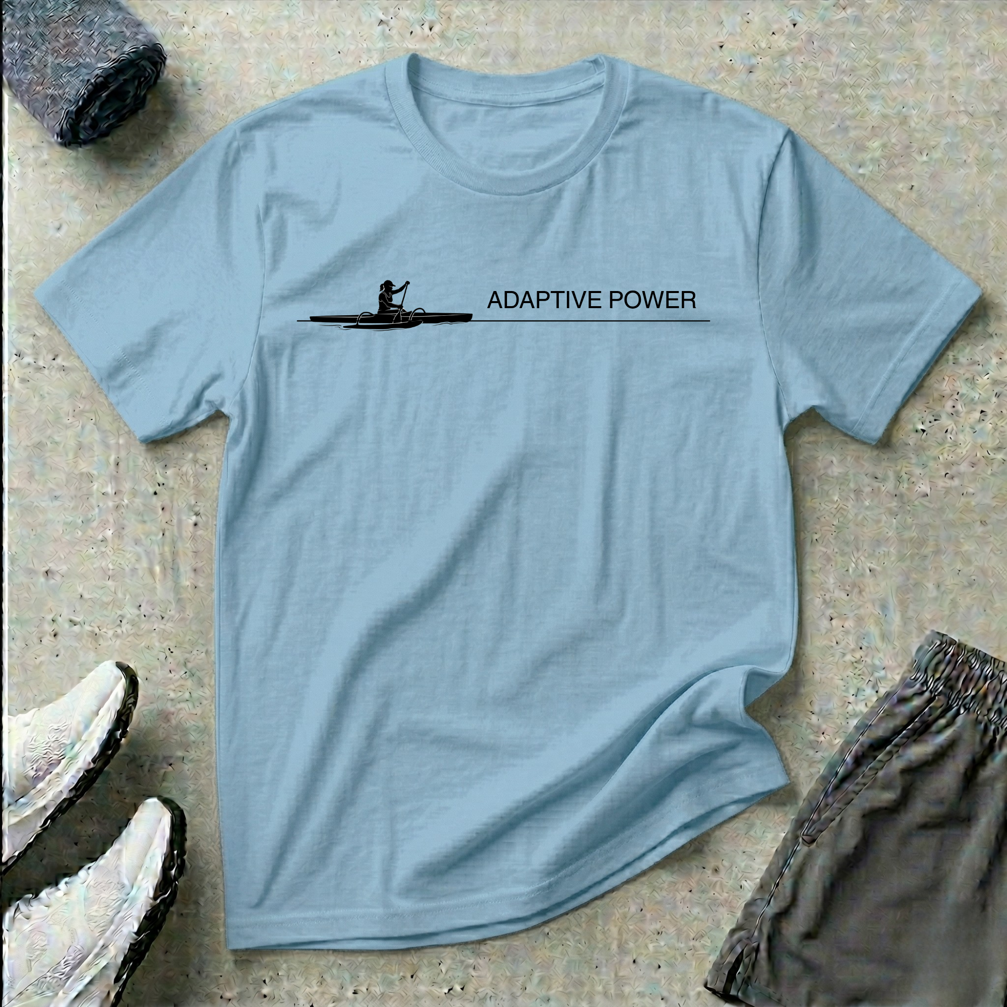 Adaptive Power.  Va'a Paracanoe T-Shirt
