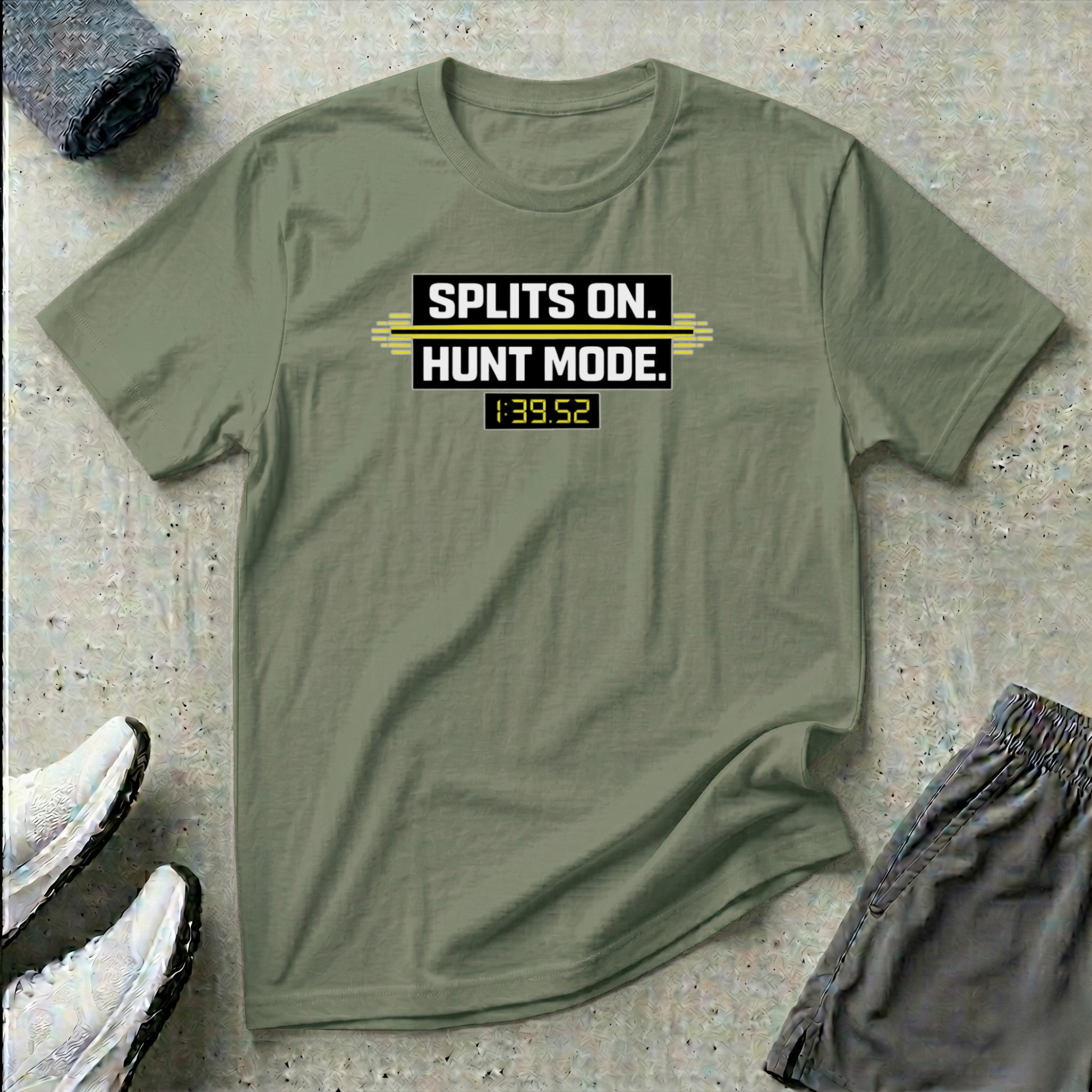 Splits On. Hunt Mode. Kayak Canoe Racing T-shirt