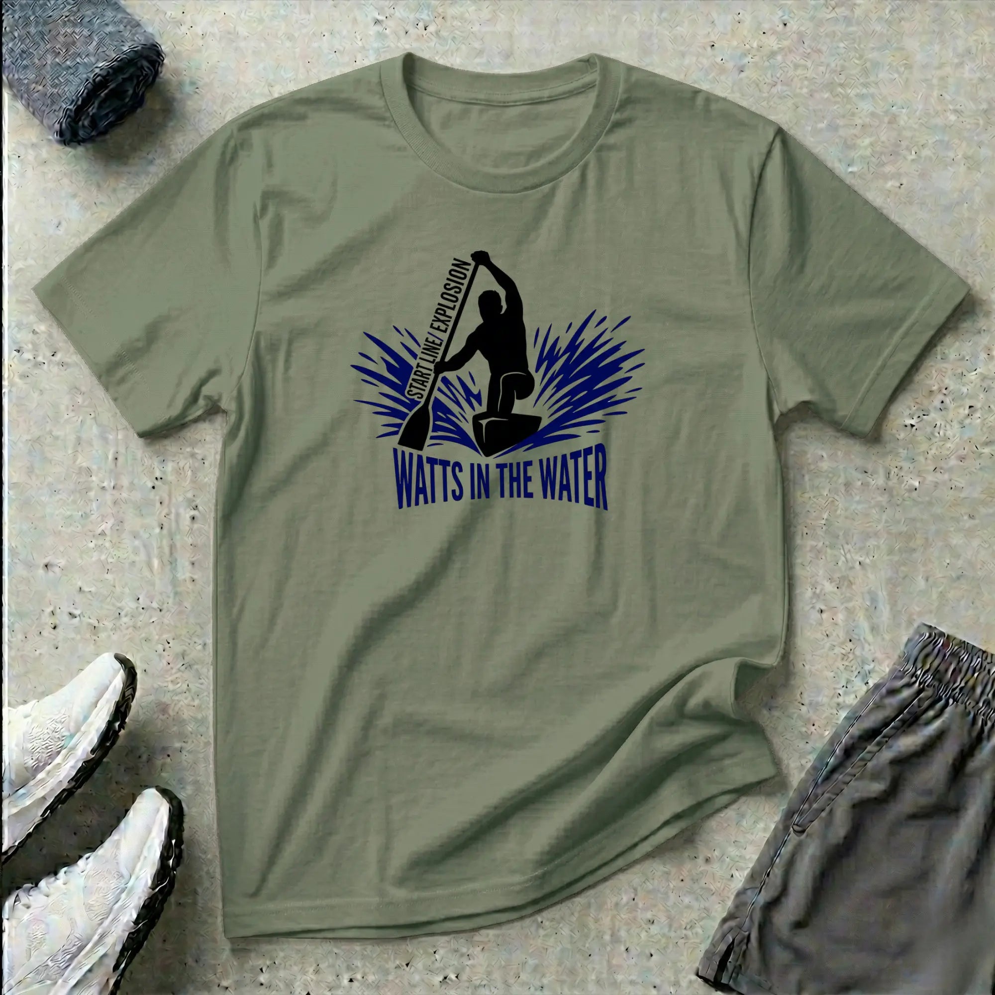 Watts In The Water. Start Line / Explosion. C1 Canoe T-Shirt Printify