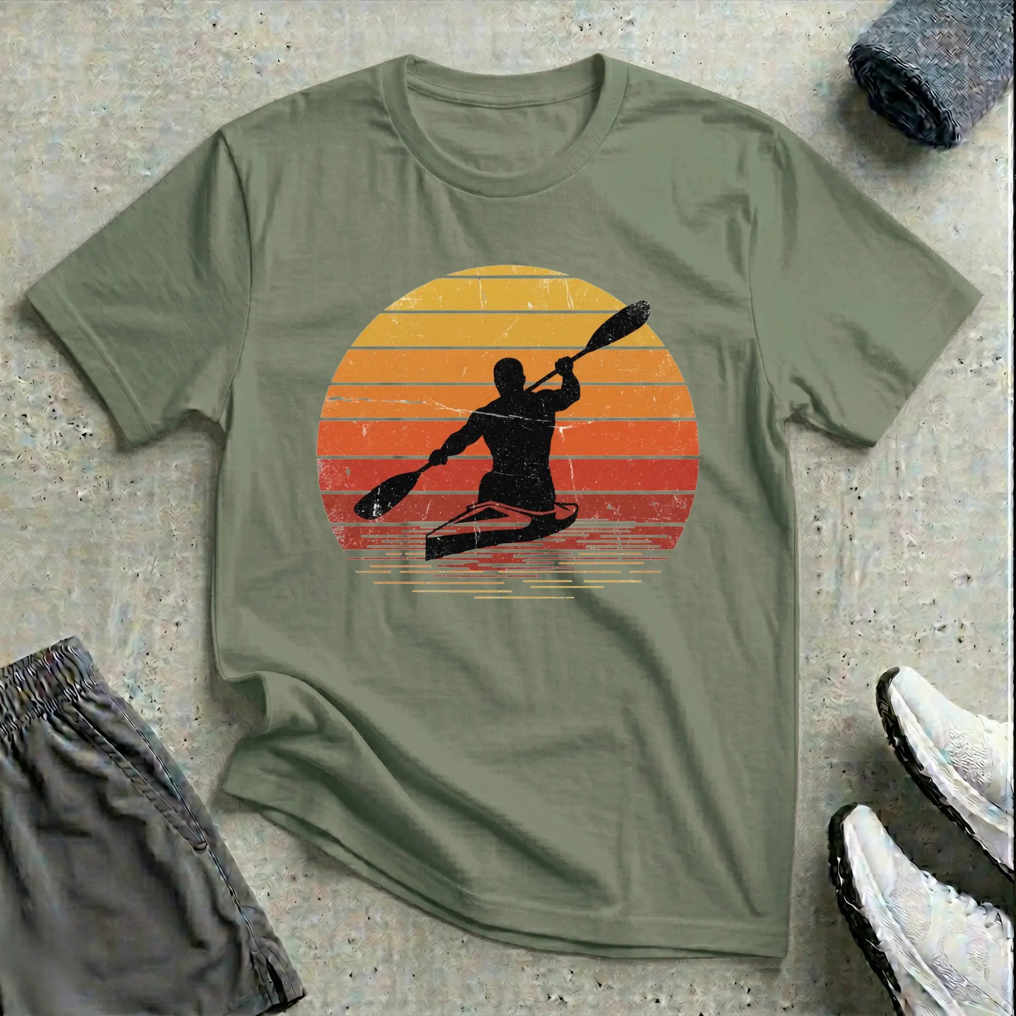 Retro Sunset. Relaxed T-Shirt Printify
