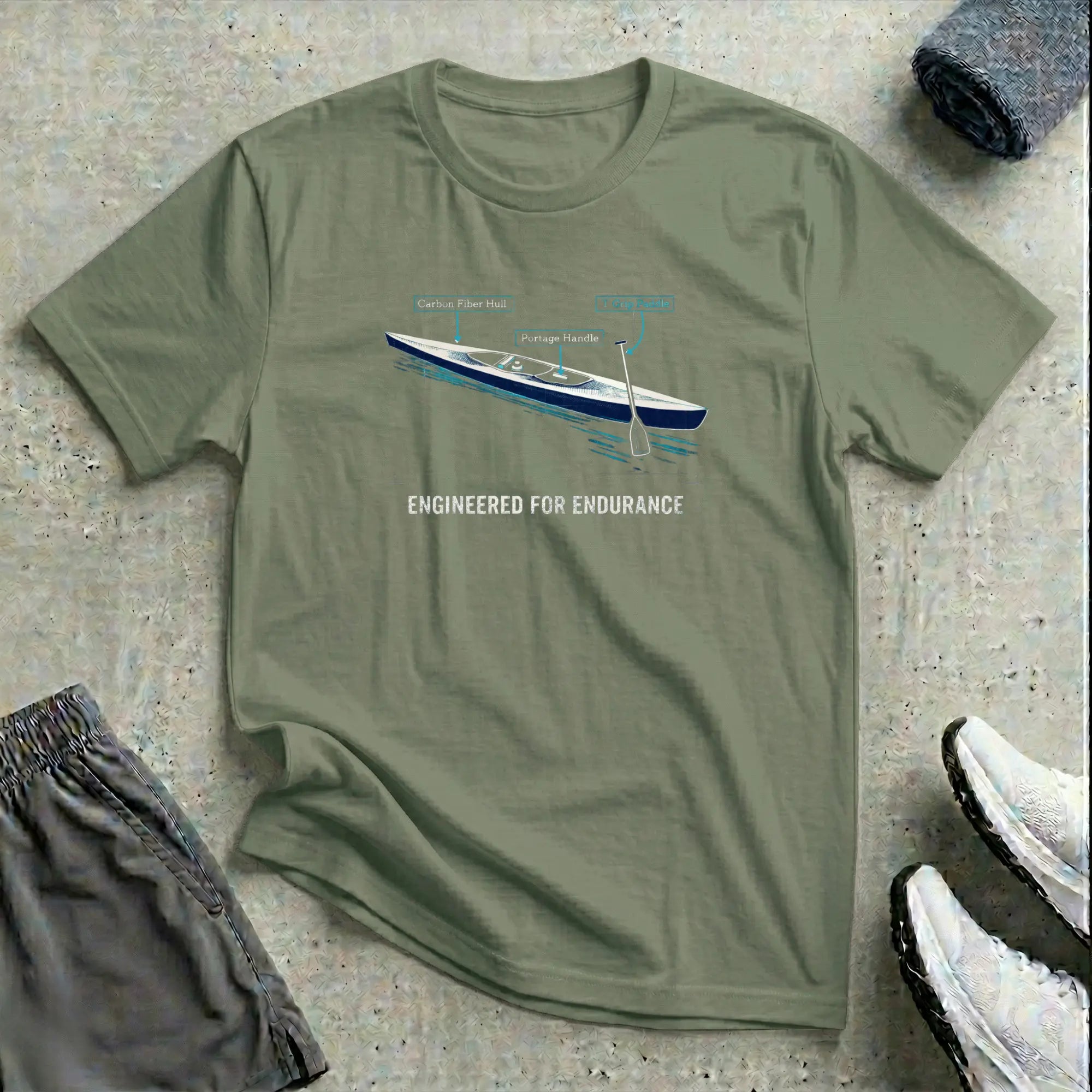 Engineered For Endurance. C1 Canoe T-Shirt Printify