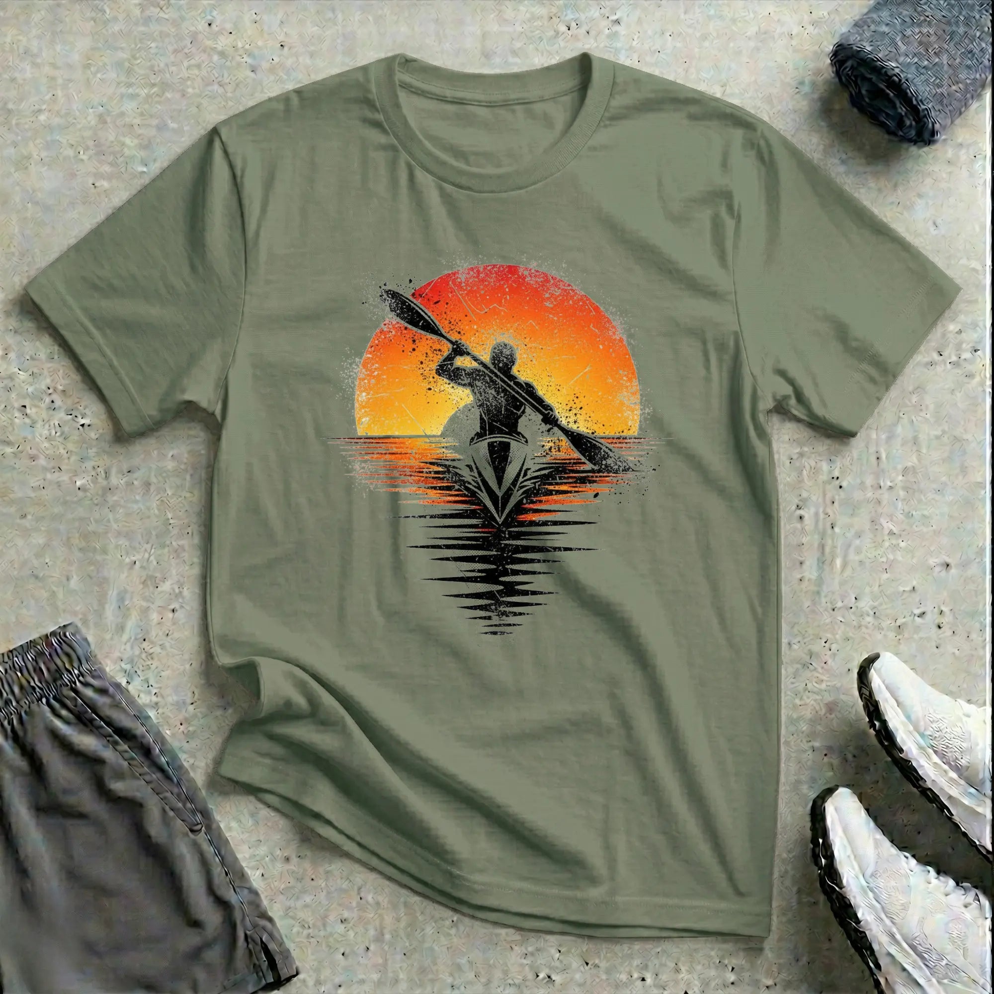 Grunge Sunset - T-Shirt Printify