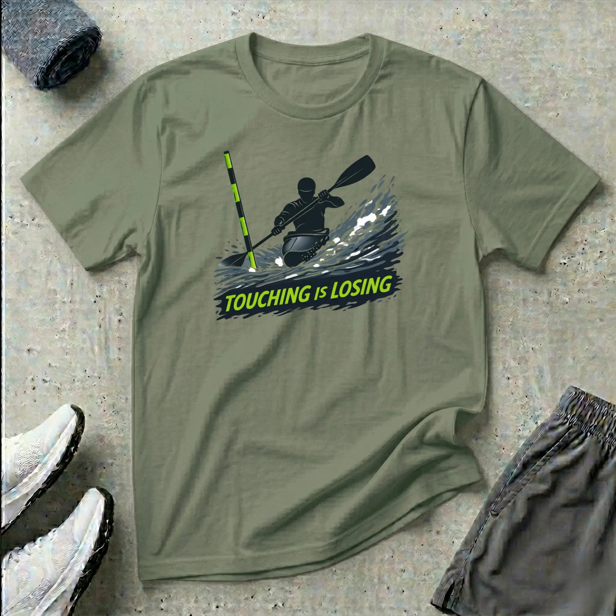 Slalom Kayak Cross - Touching is Losing T-Shirt Printify