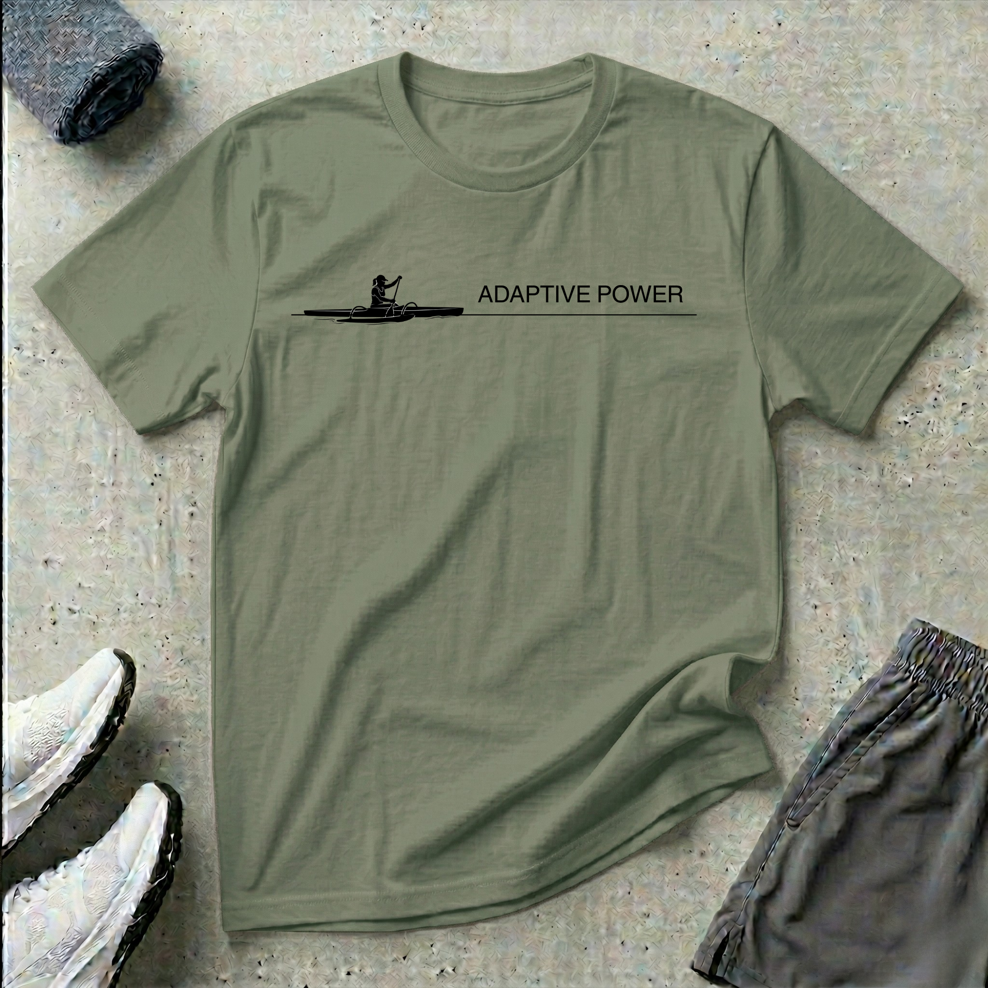 Adaptive Power.  Va'a Paracanoe T-Shirt