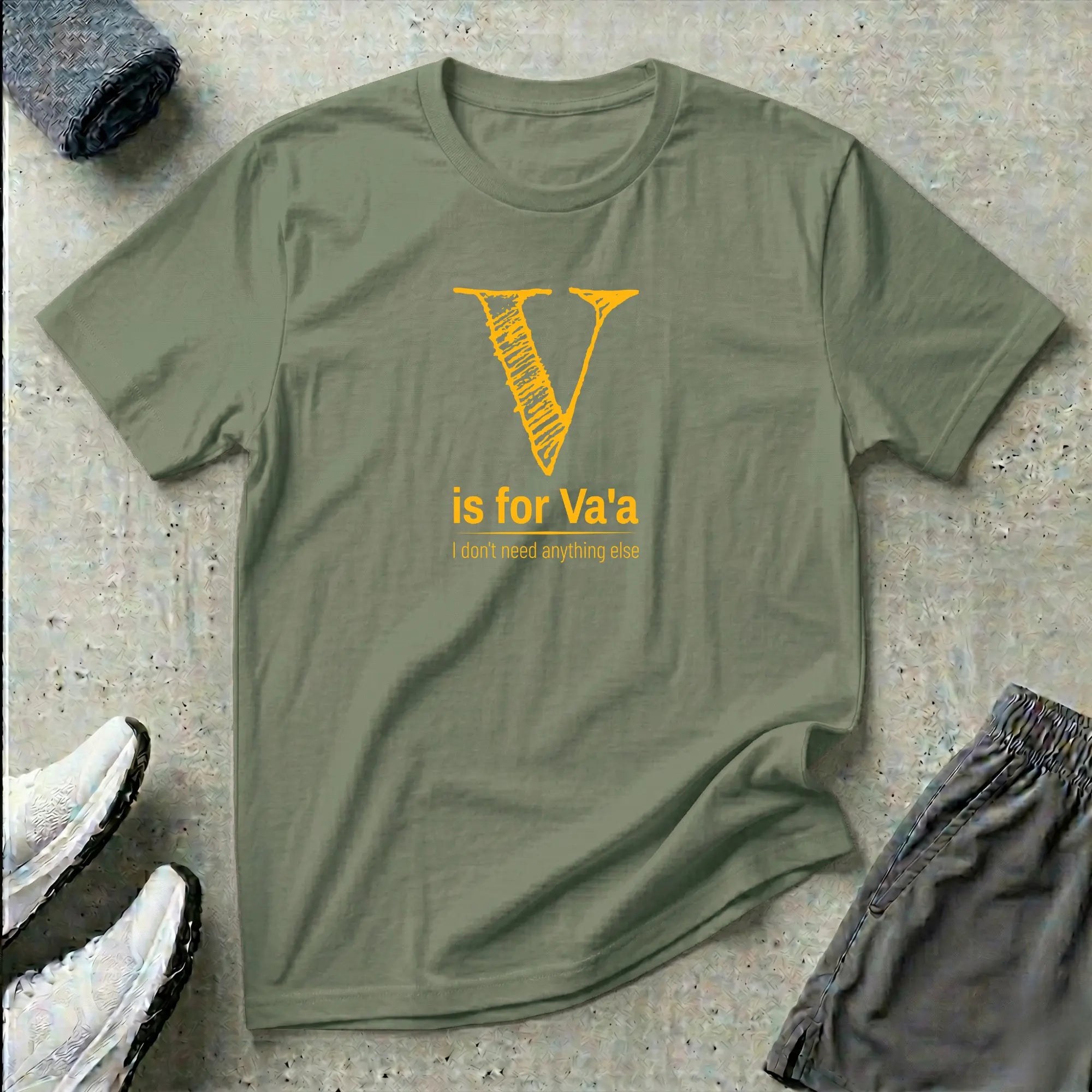 V is for Va'a. Paracanoe T-Shirt Printify