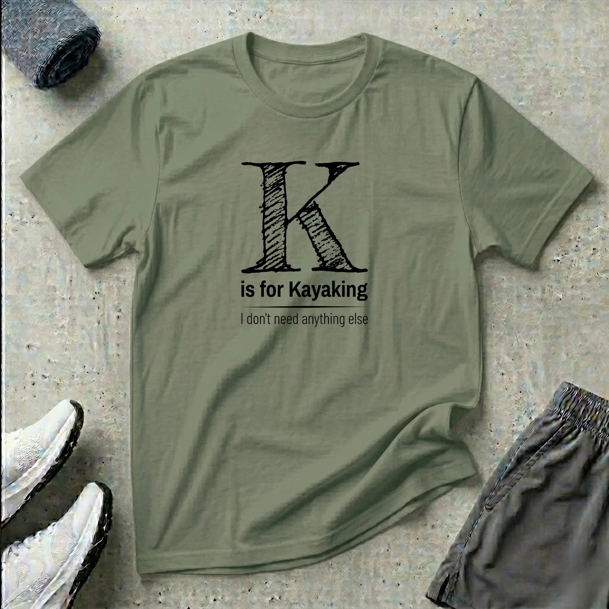 K is for Kayaking. Kayak T-Shirt Printify