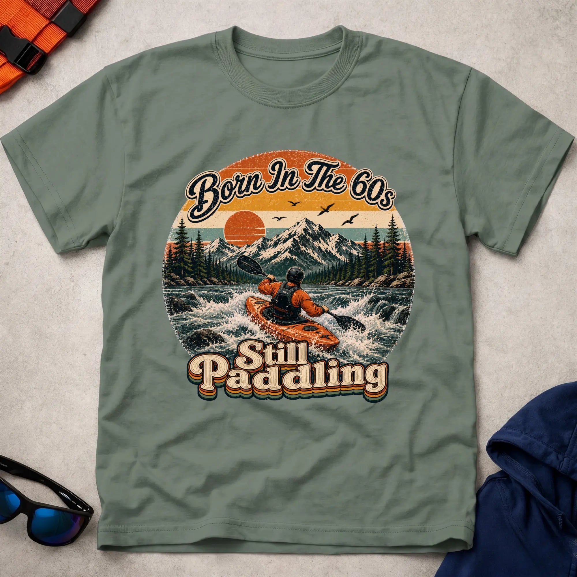 Born In The 60s, Still Paddling T-shirt