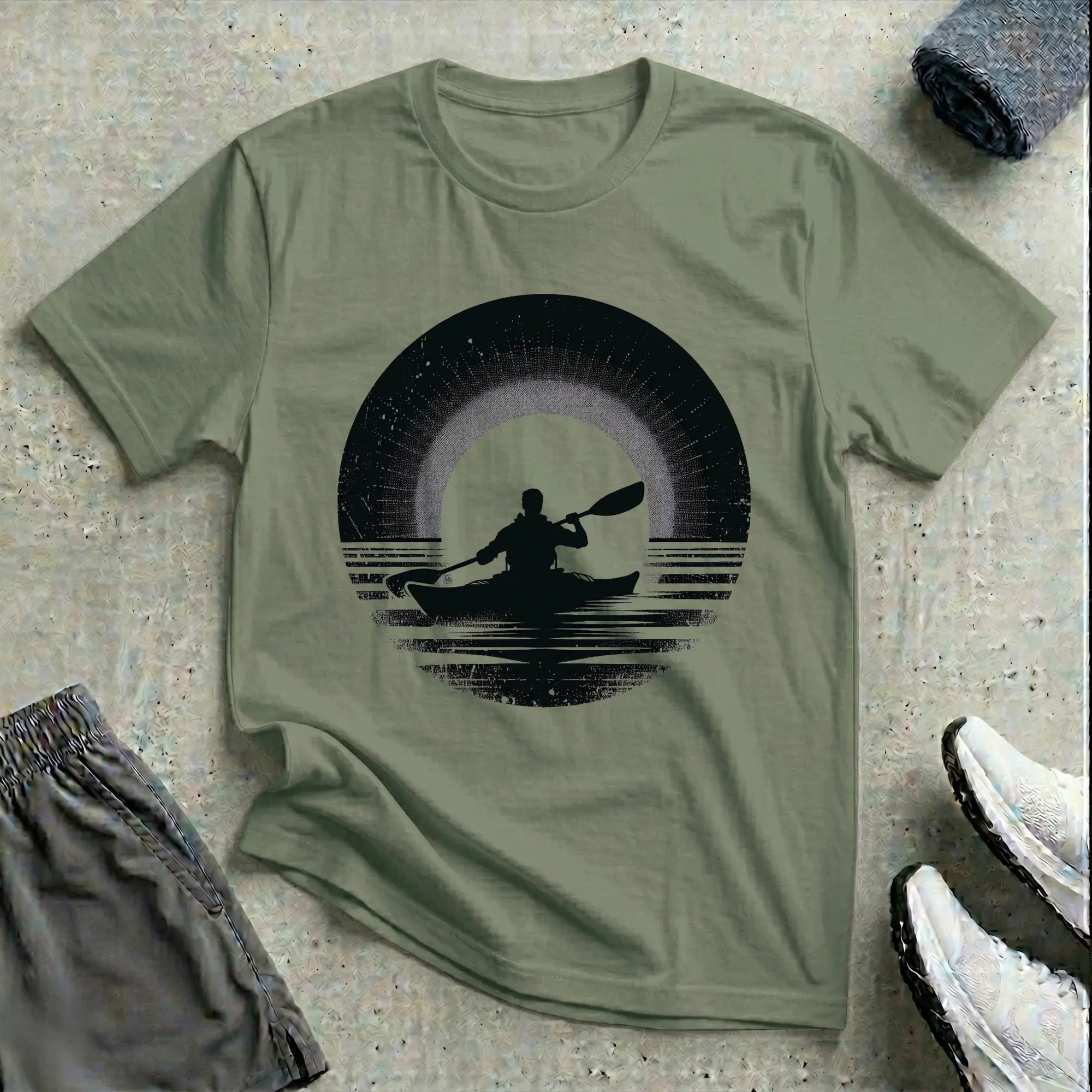 Sunset Silhouette Relaxed T-Shirt Printify