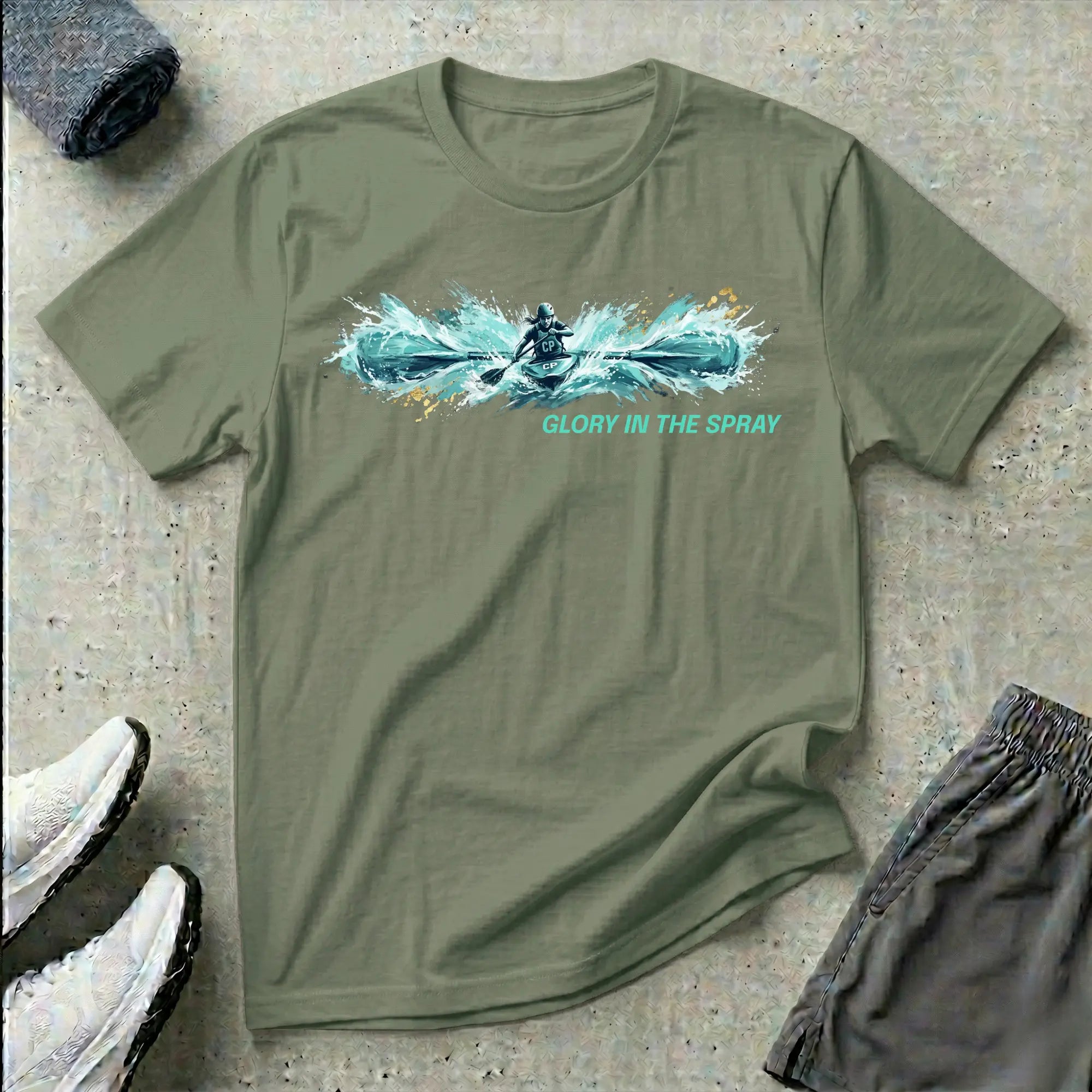 Glory In The Spray. Kayak T-Shirt Printify
