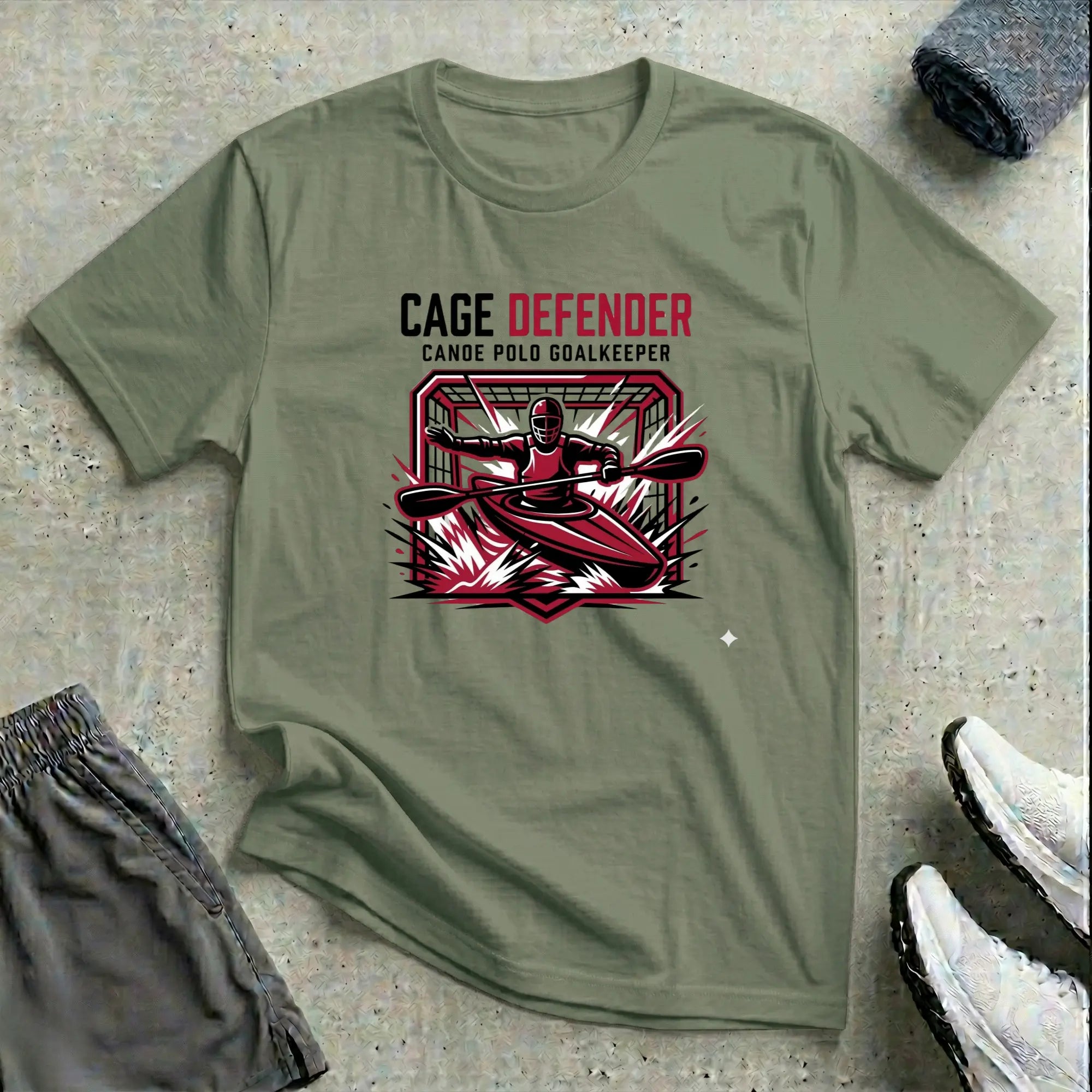 Cage Defender - Canoe Polo T-Shirt Printify