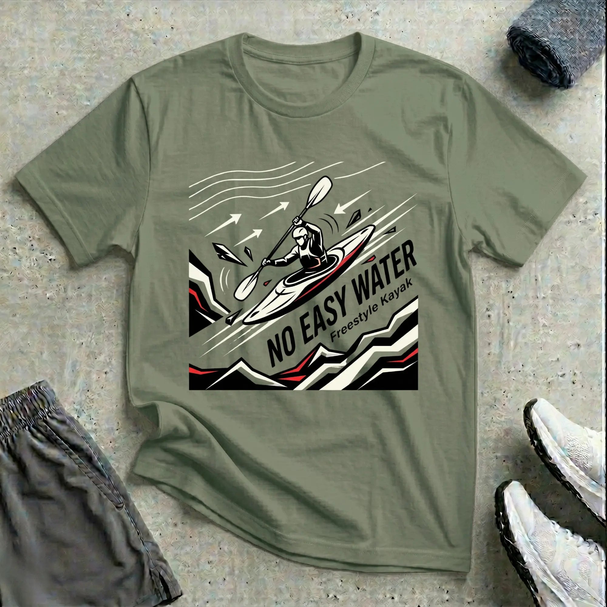 Flow No Easy Water Tee Printify