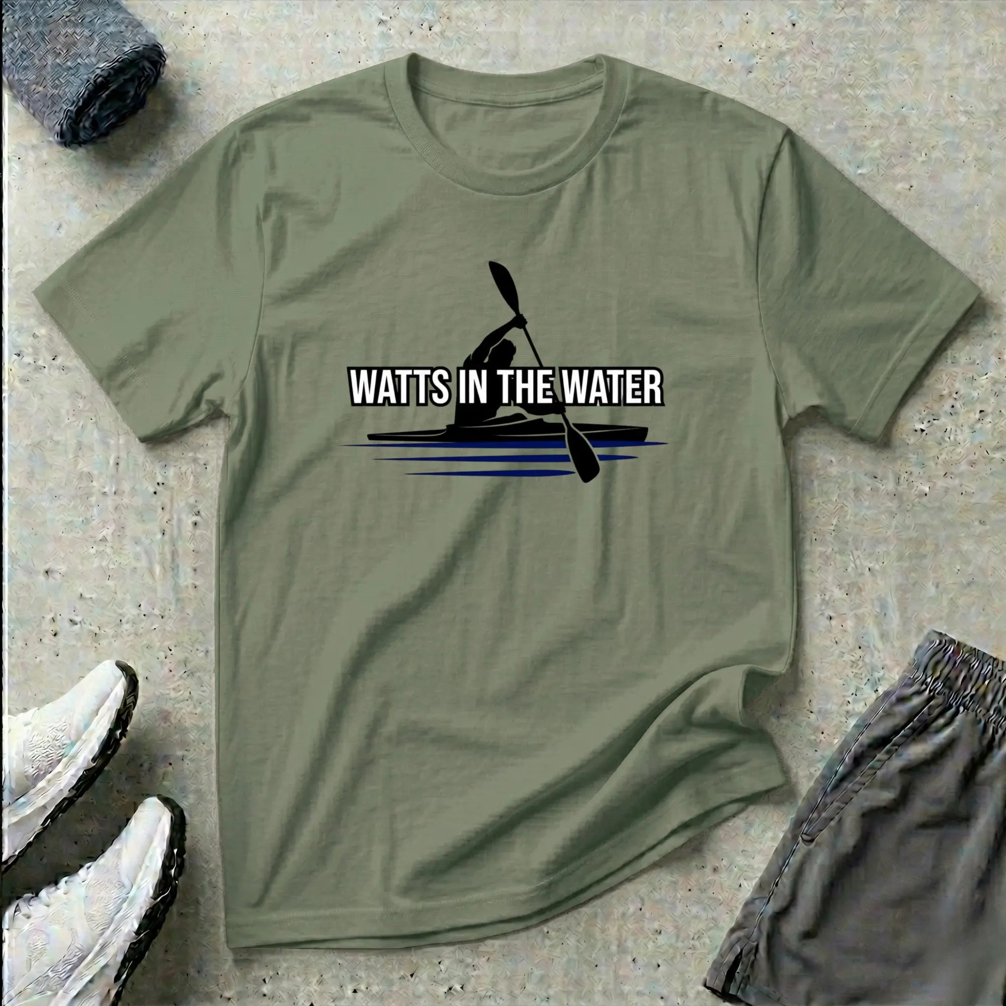 Watts In The Water. Kayak T-Shirt Printify