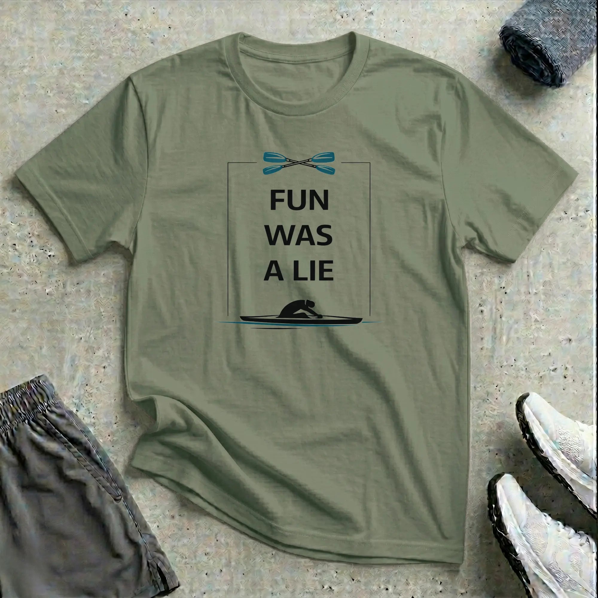Fun Was A Lie. Kayak Canoe T-Shirt - LH Printify