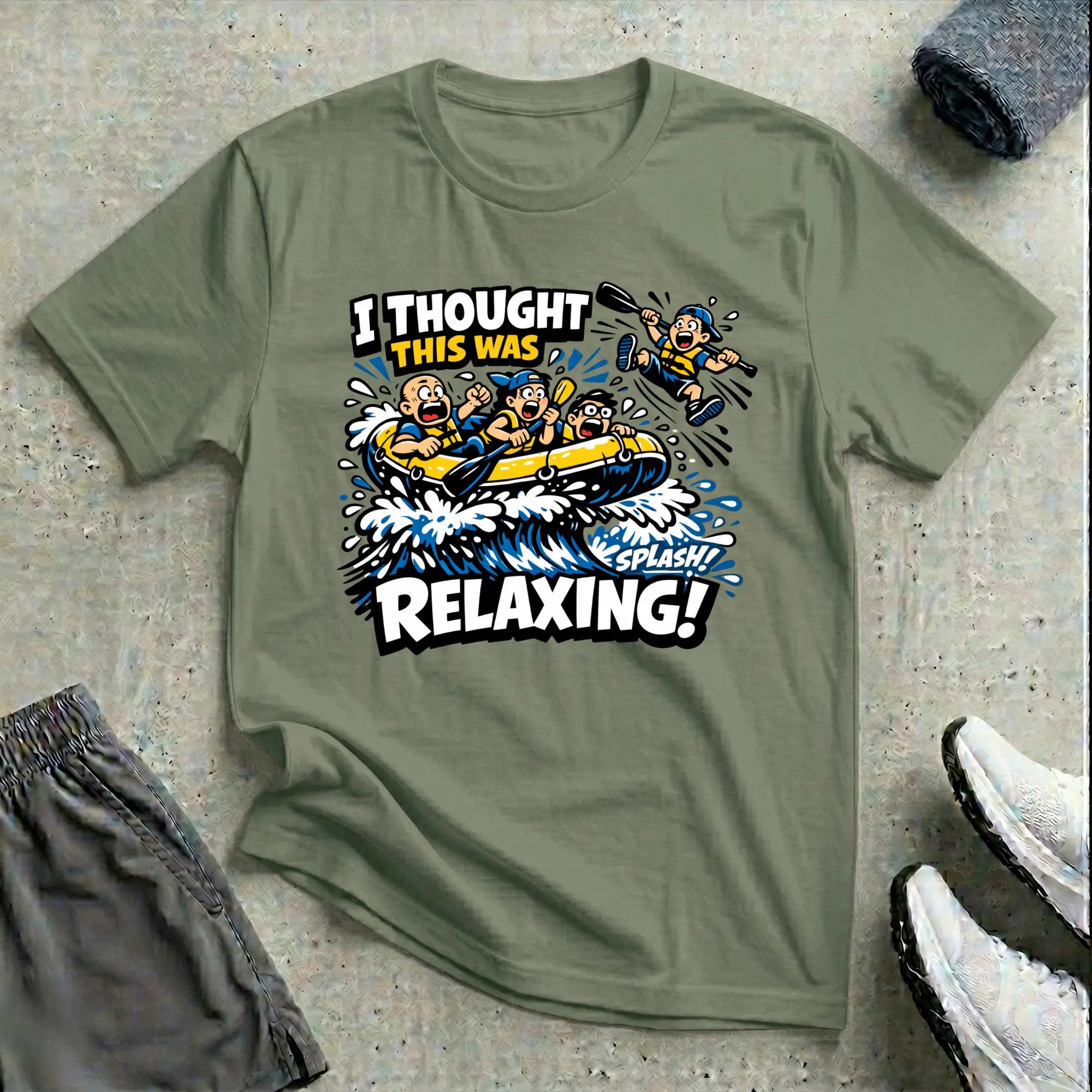 Rafting. I Thought This Was Relaxed. T-Shirt Printify