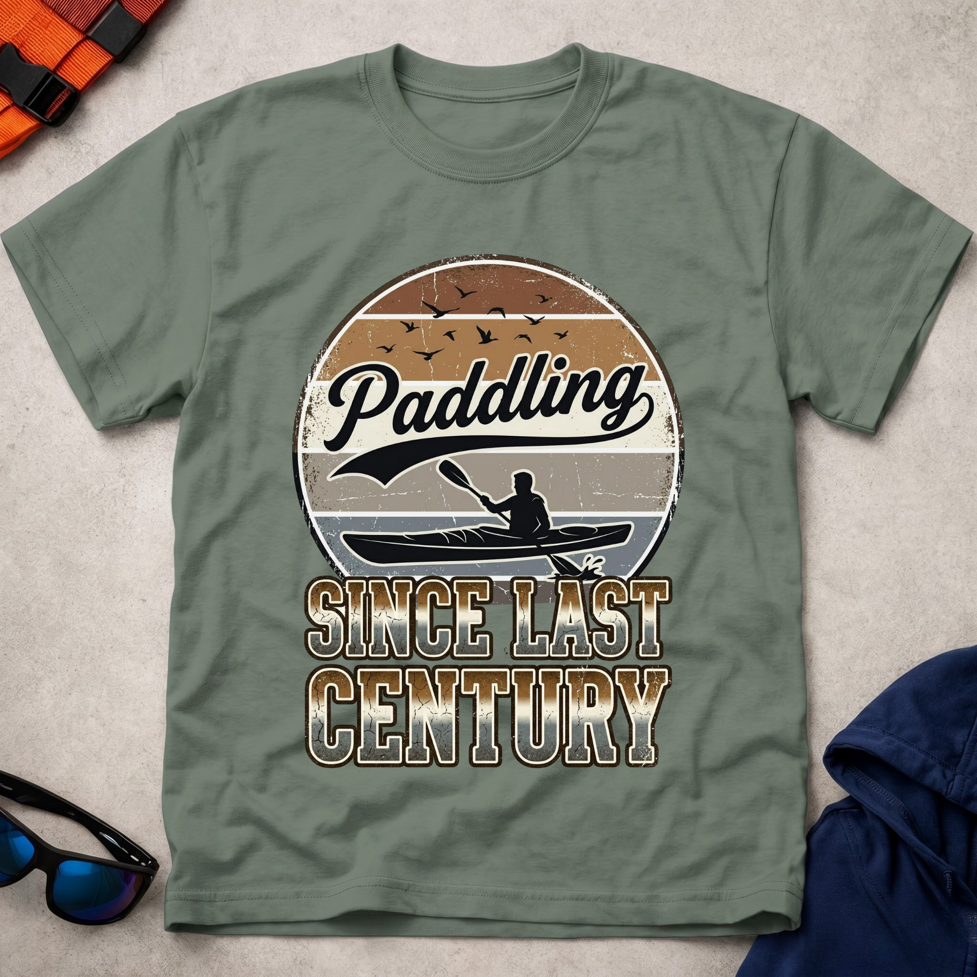 Paddling Since Last Century T-shirt 