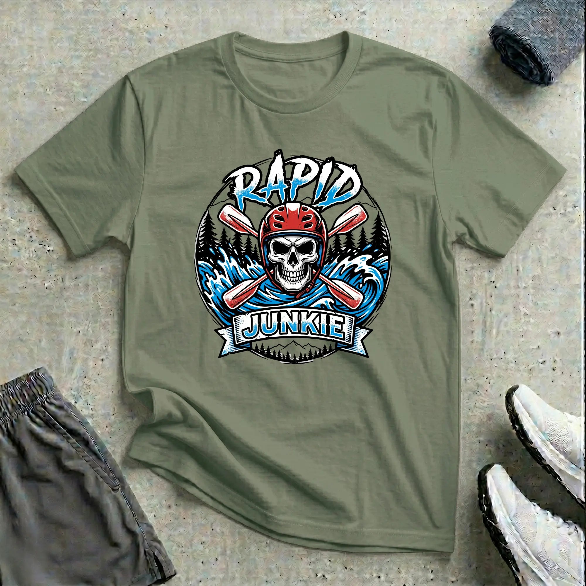 Rapid Junkie. Whitewater T-Shirt Printify