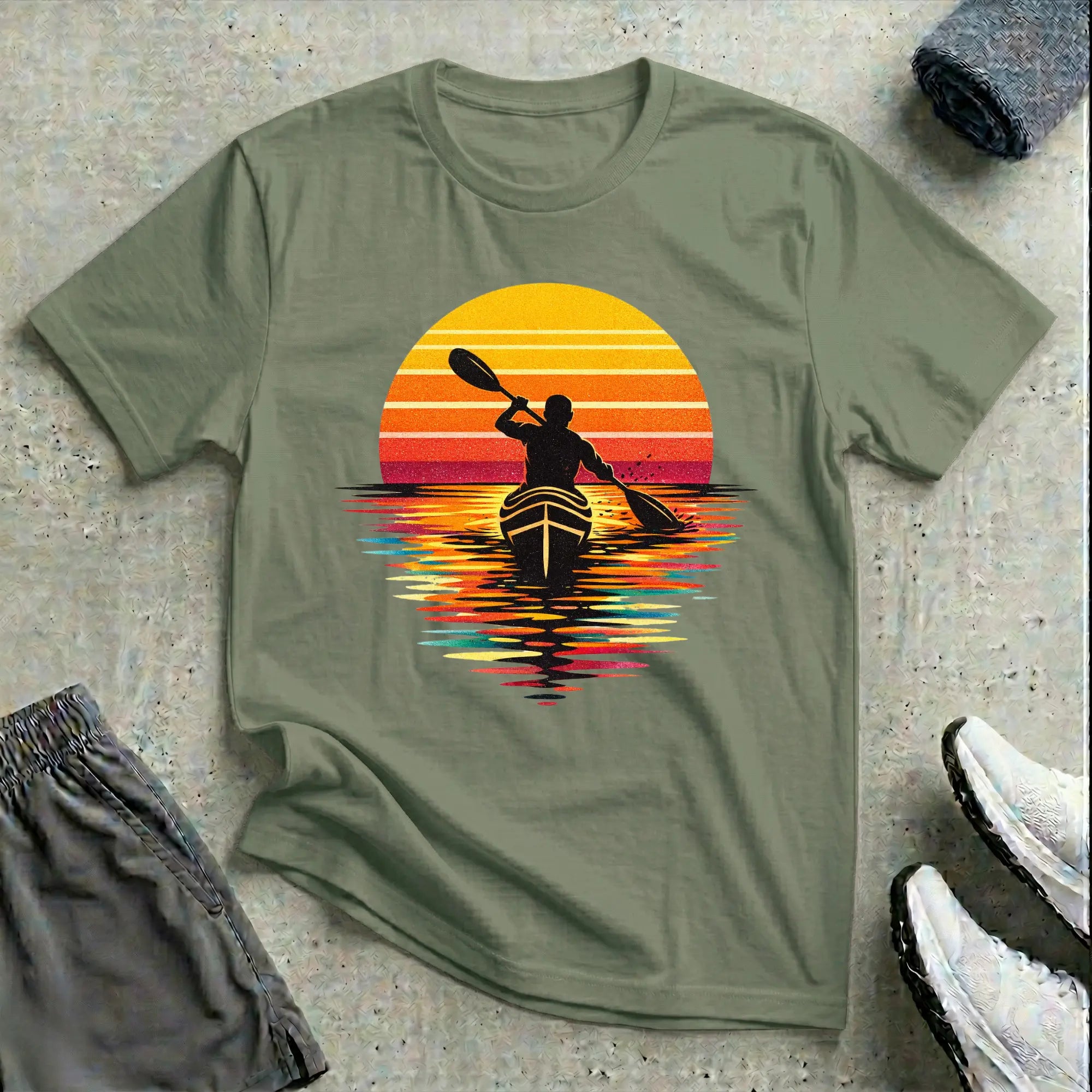 Modern Sunset. Really Relaxed T-Shirt Printify