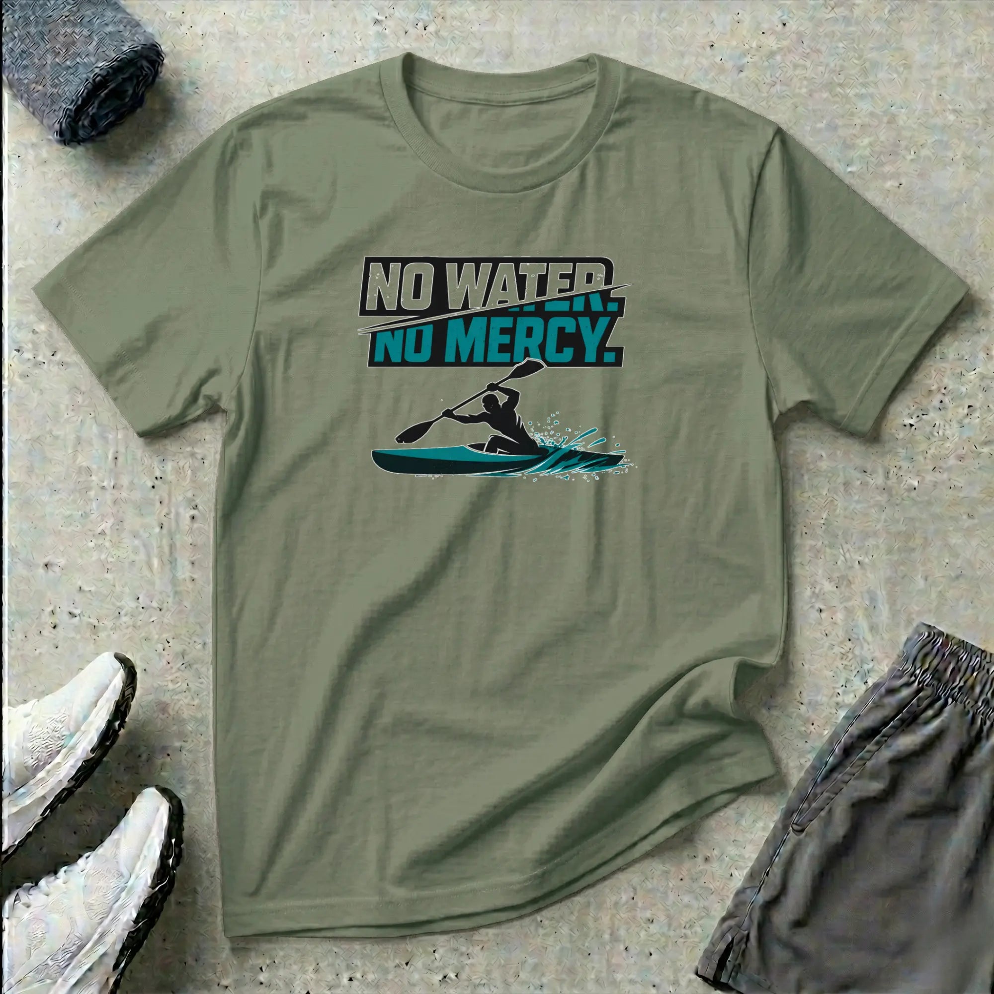 No Water No Mercy - Kayak T-Shirt Printify